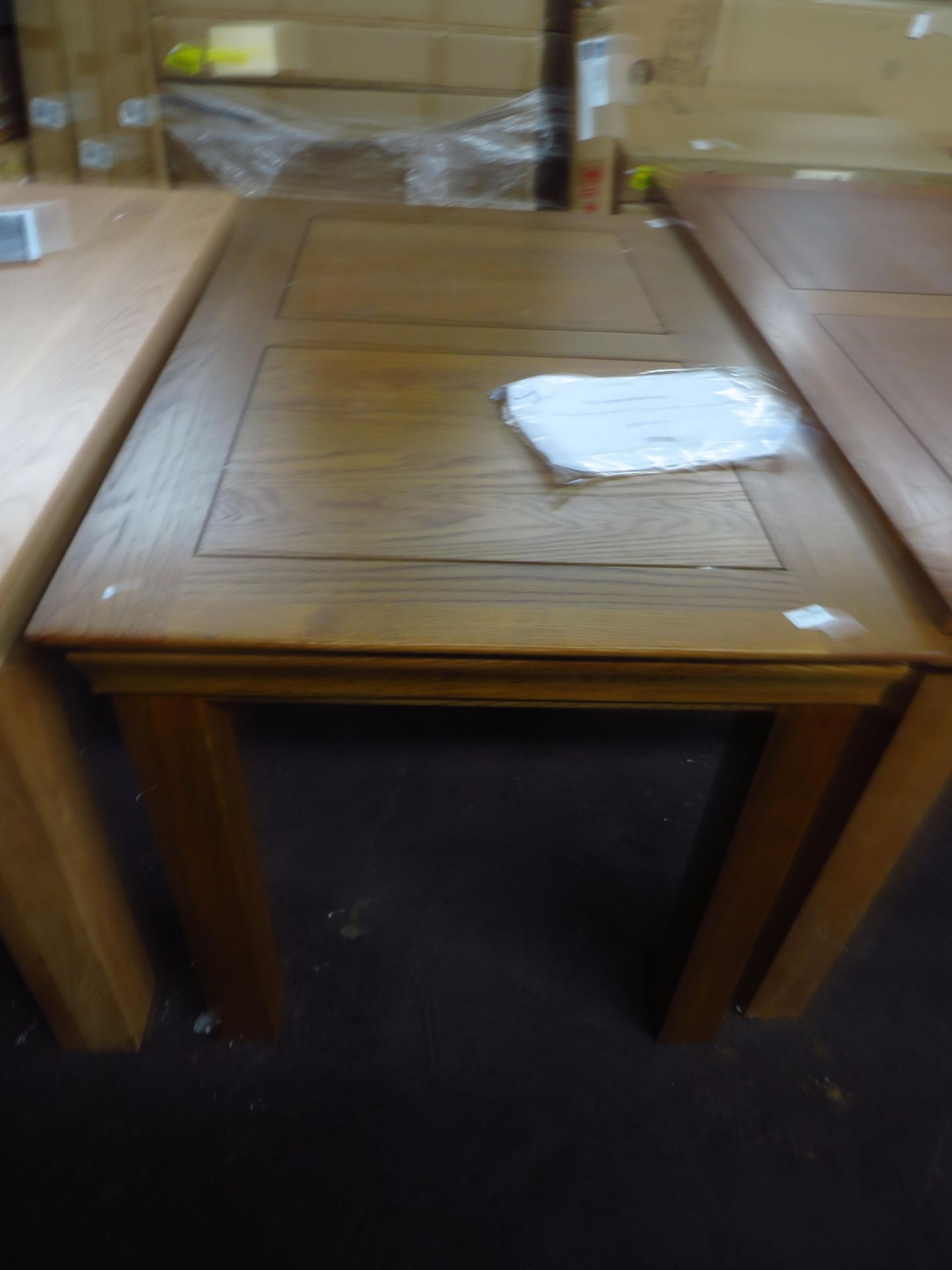 Oak Furnitureland French Farmhouse Rustic Solid Oak 4Ft X 2Ft 6 Dining Table RRP 559.99 This - Image 2 of 2