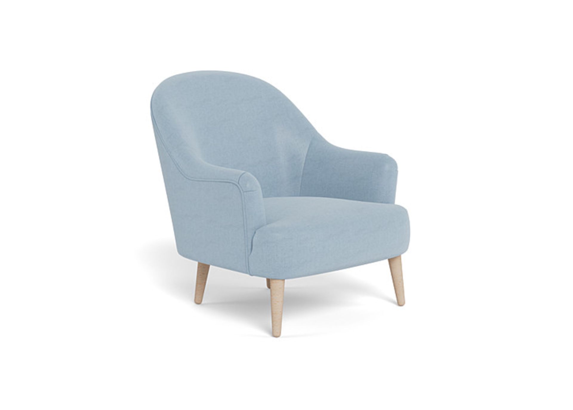 Heals Elgin Chair Pale Blue RRP 1199.00A perfectly proportioned accent chair, the Elgin resonates - Image 3 of 3