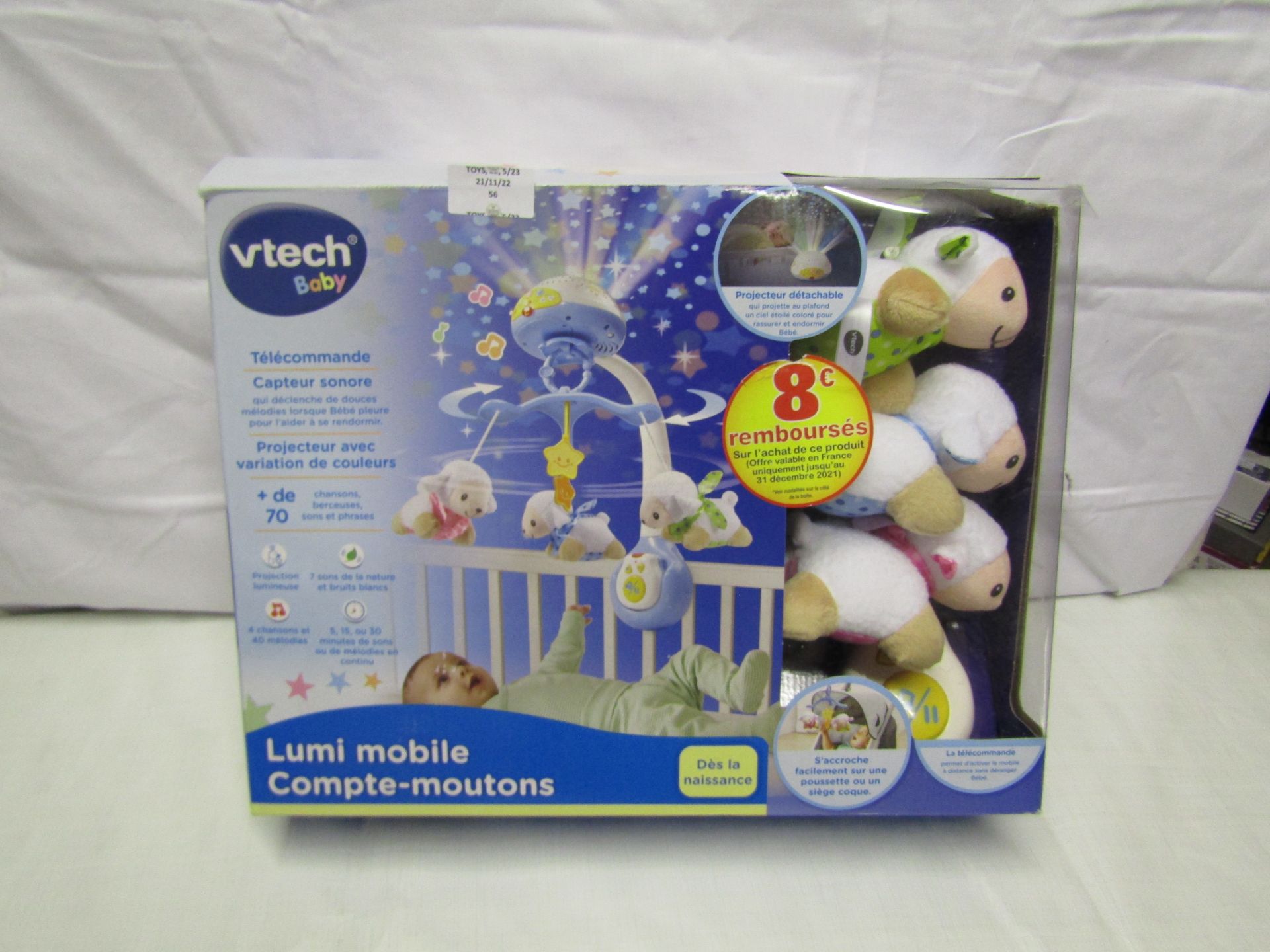 Vtech Baby - Baby Singing Projector Soother ( For Cots ) - Please Not Item In French Language -