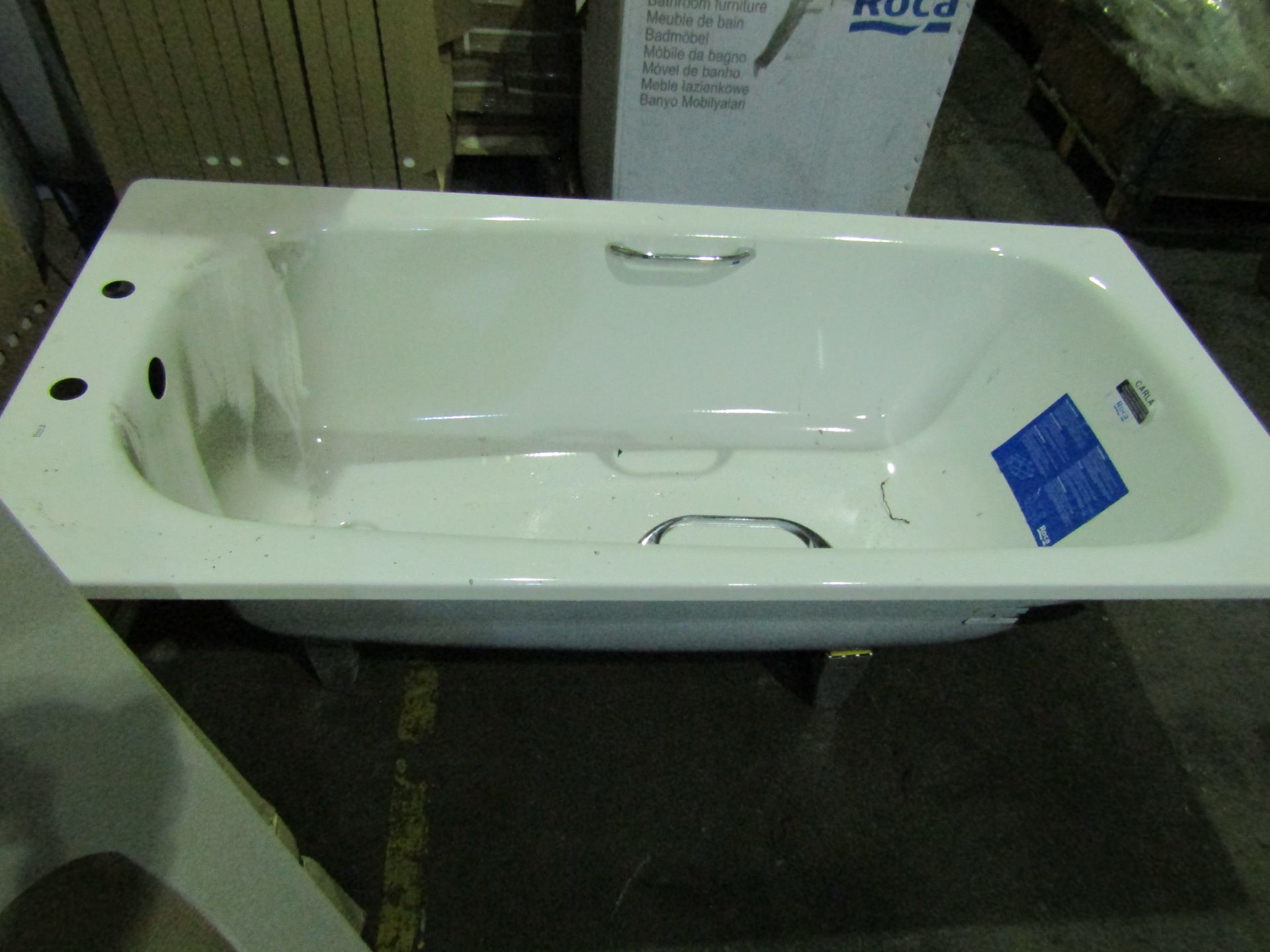 Roca - Carla Steel Bathtub White - 1500x700mm - Unused & Boxed, come with handles and feet. RRP ?