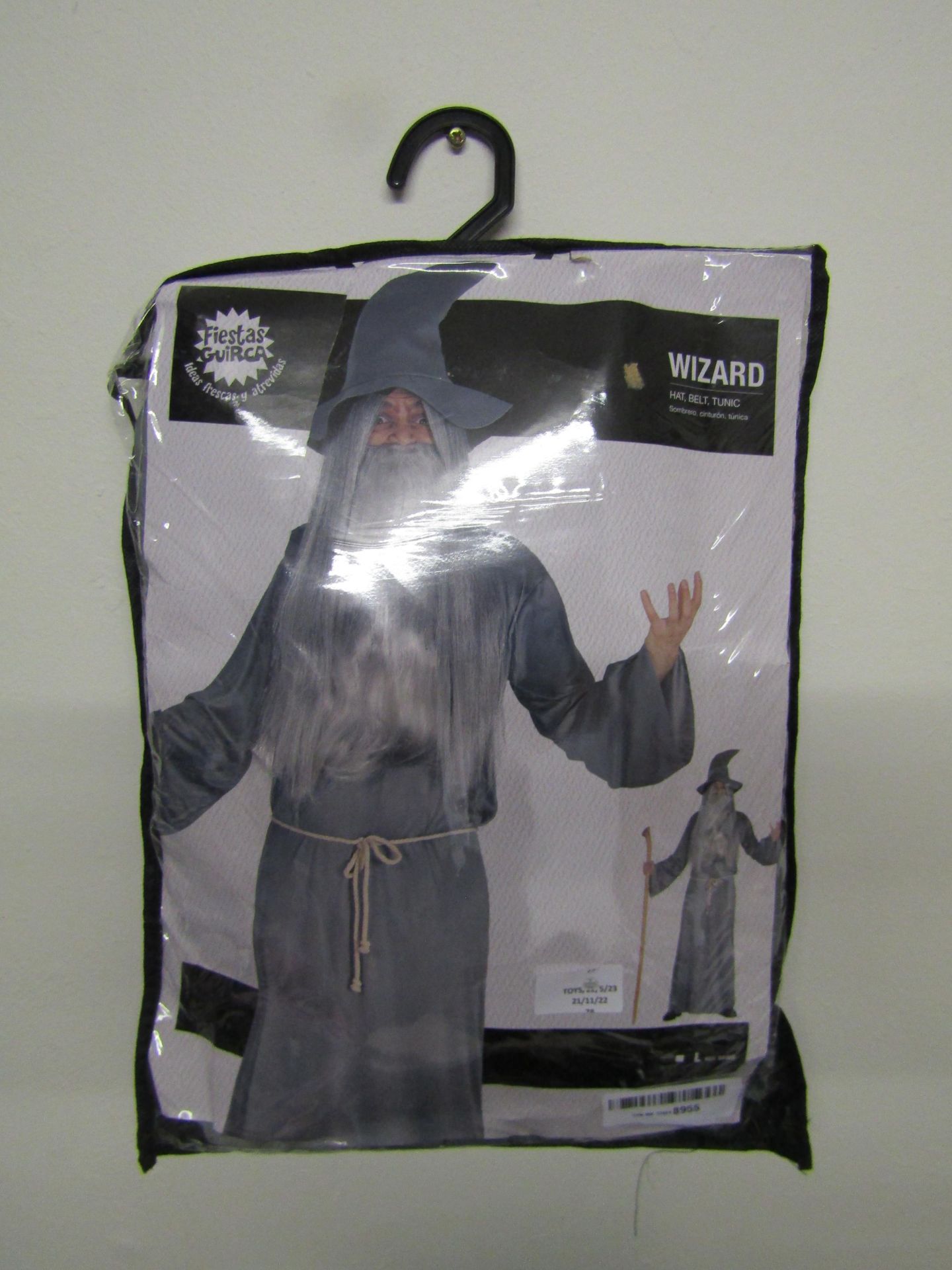 Fiestas Guirca - Wizard Costume - Size Large - Unchecked & Packaged.