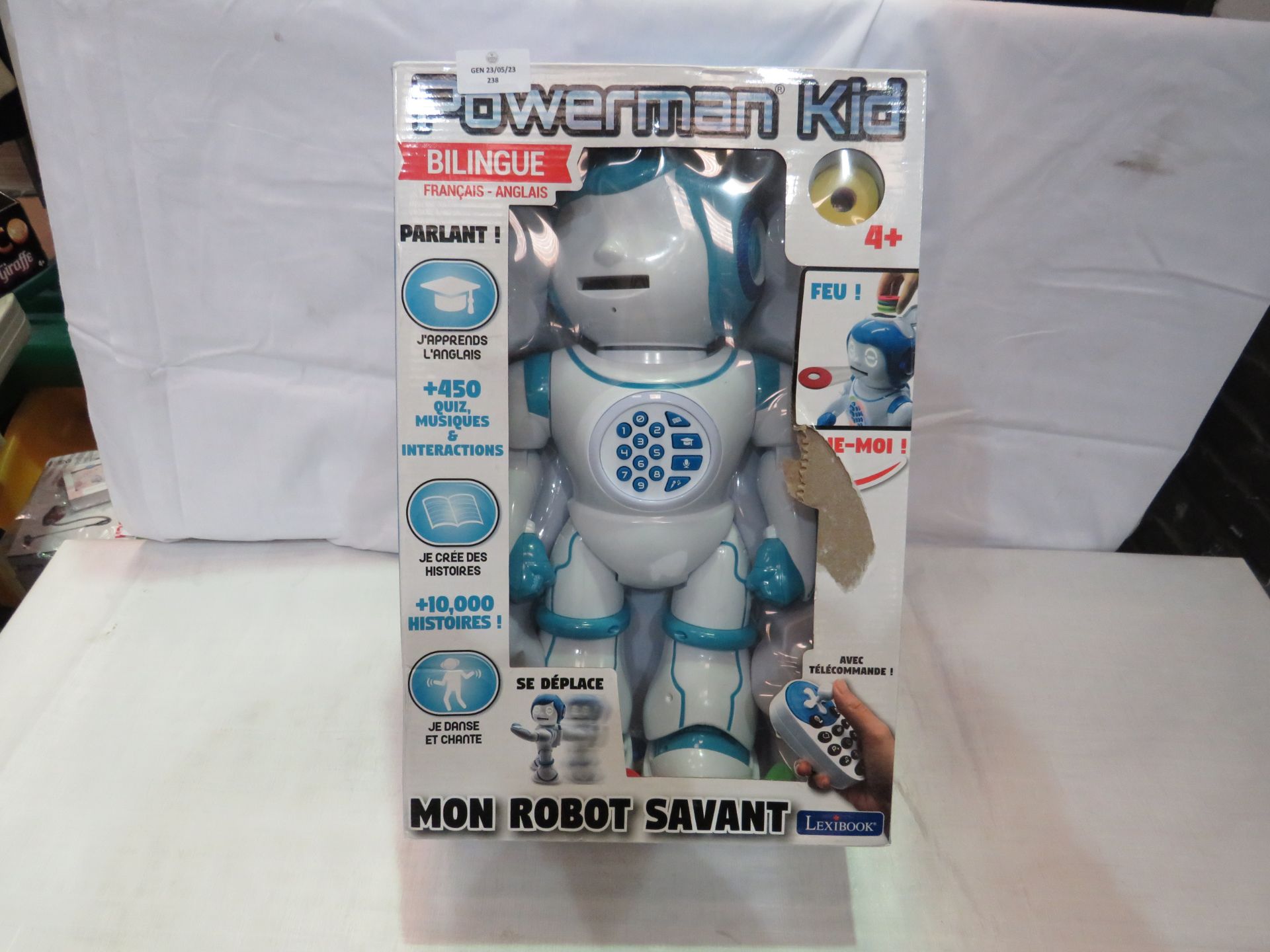 Lexibook - Powerman Kid Educational Robot ( Please Note Item In French Language ) - Untested &