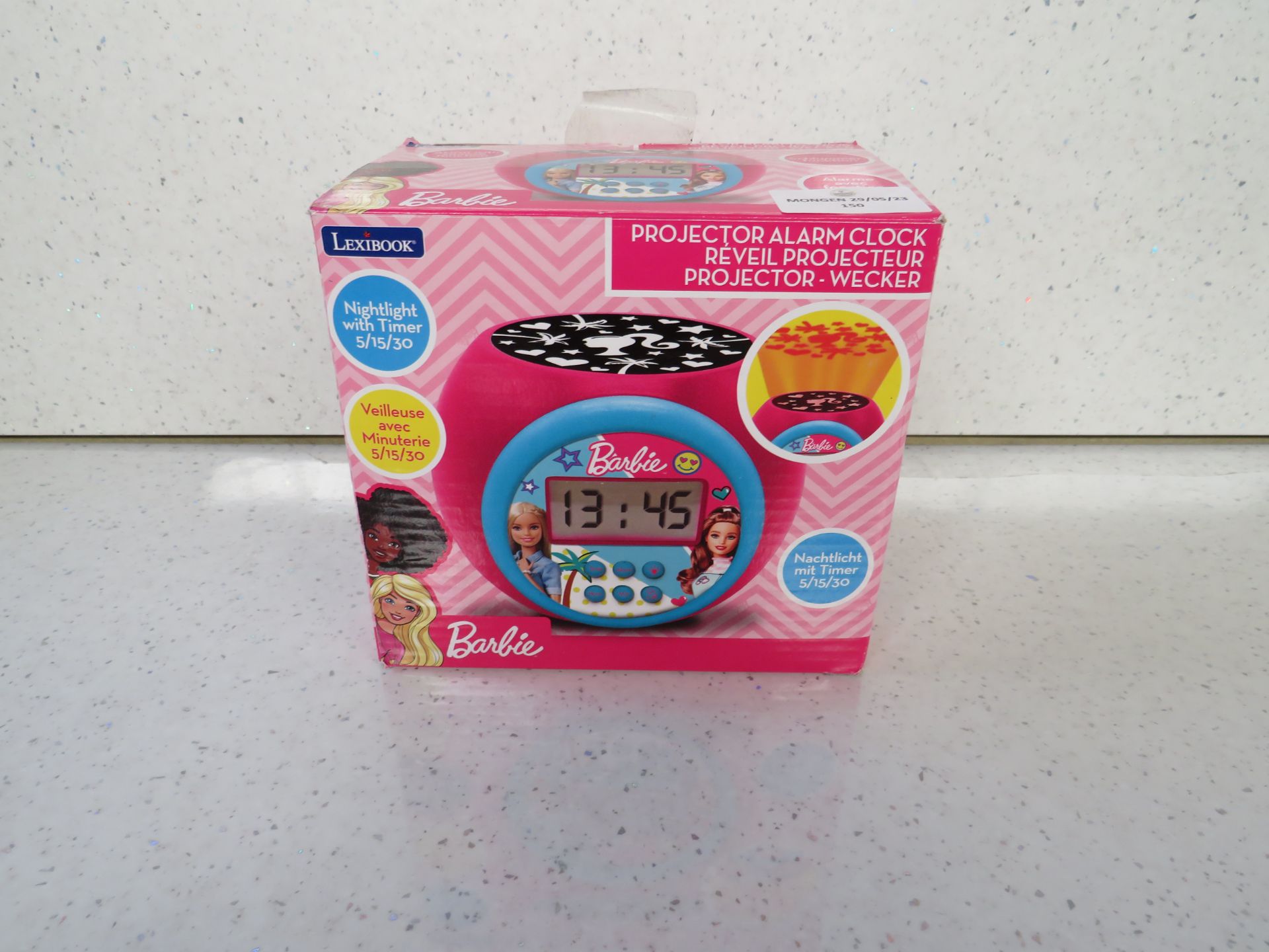 Lexibook - Barbie Projector Alarm Clock - Unchecked & Boxed.