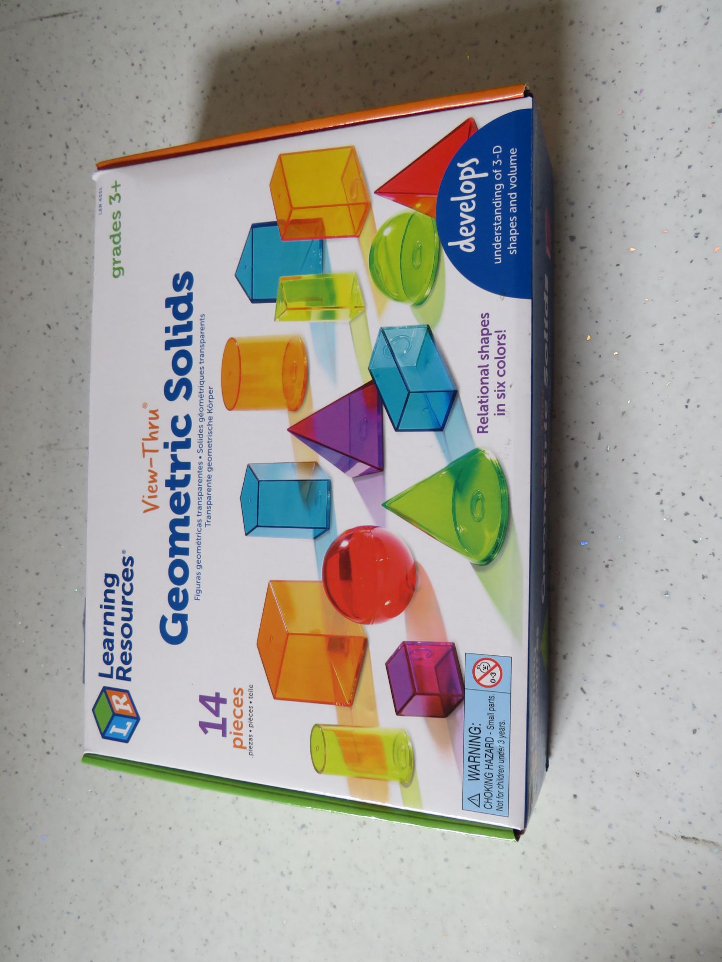 Learning Resources - View-Thru Geometric Solids - Unchecked & Boxed.