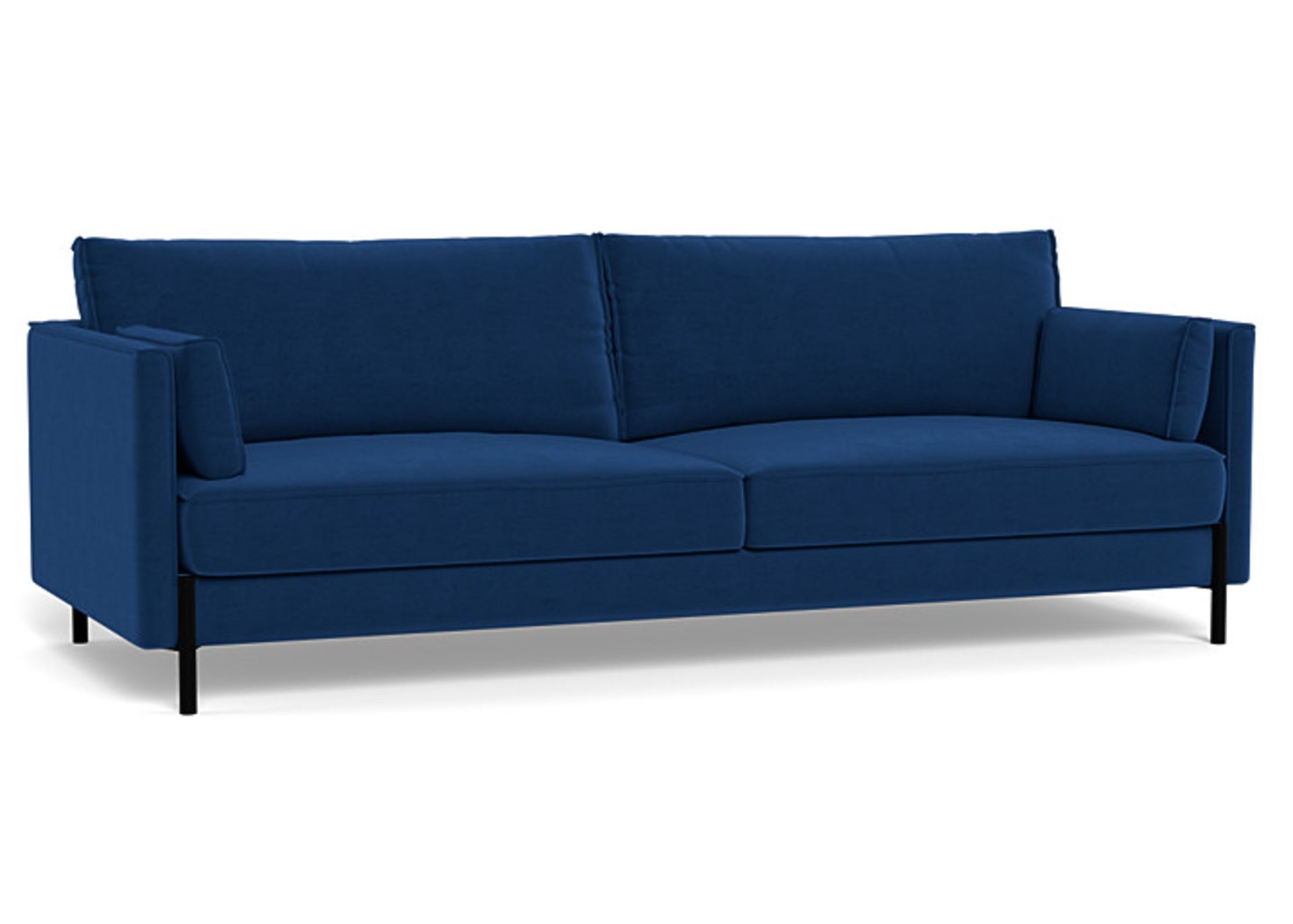 Heals Tortona Four Seater Sofa in Petrol Velvet RRP 3399.00Designed by Danish duo Says Who - Image 2 of 3