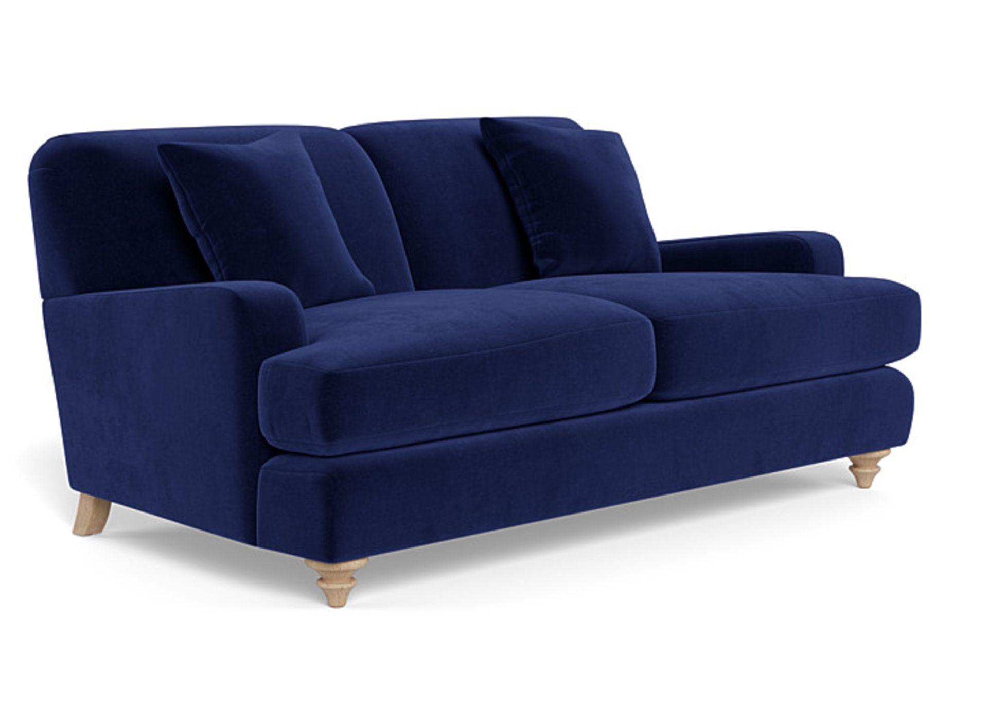 Heals Tortona Four Seater Sofa in Petrol Velvet RRP 3399.00Designed by Danish duo Says Who - Image 3 of 3