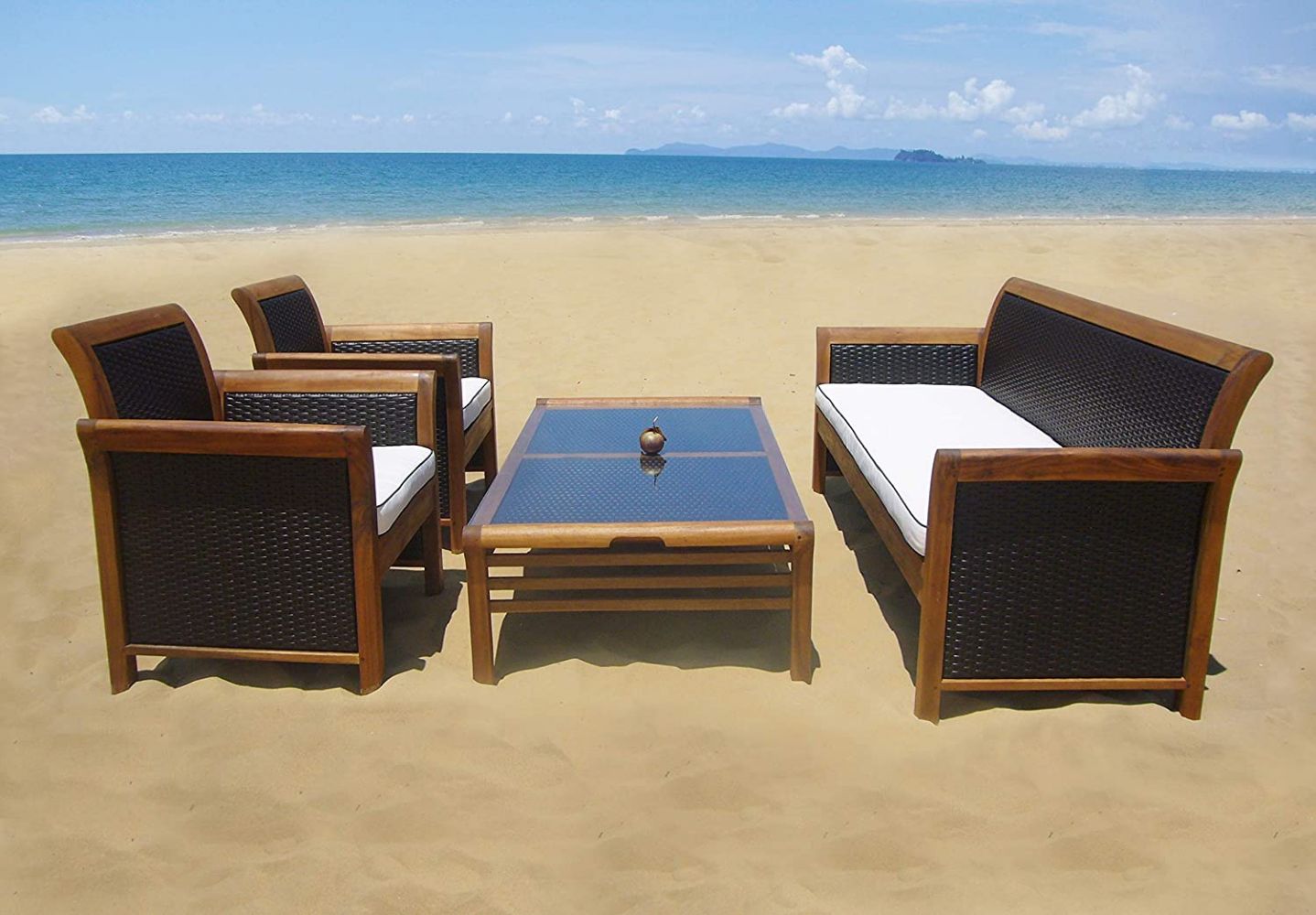 Teak & Rattan Garden Furniture Sets & Saving Balcony Tables.