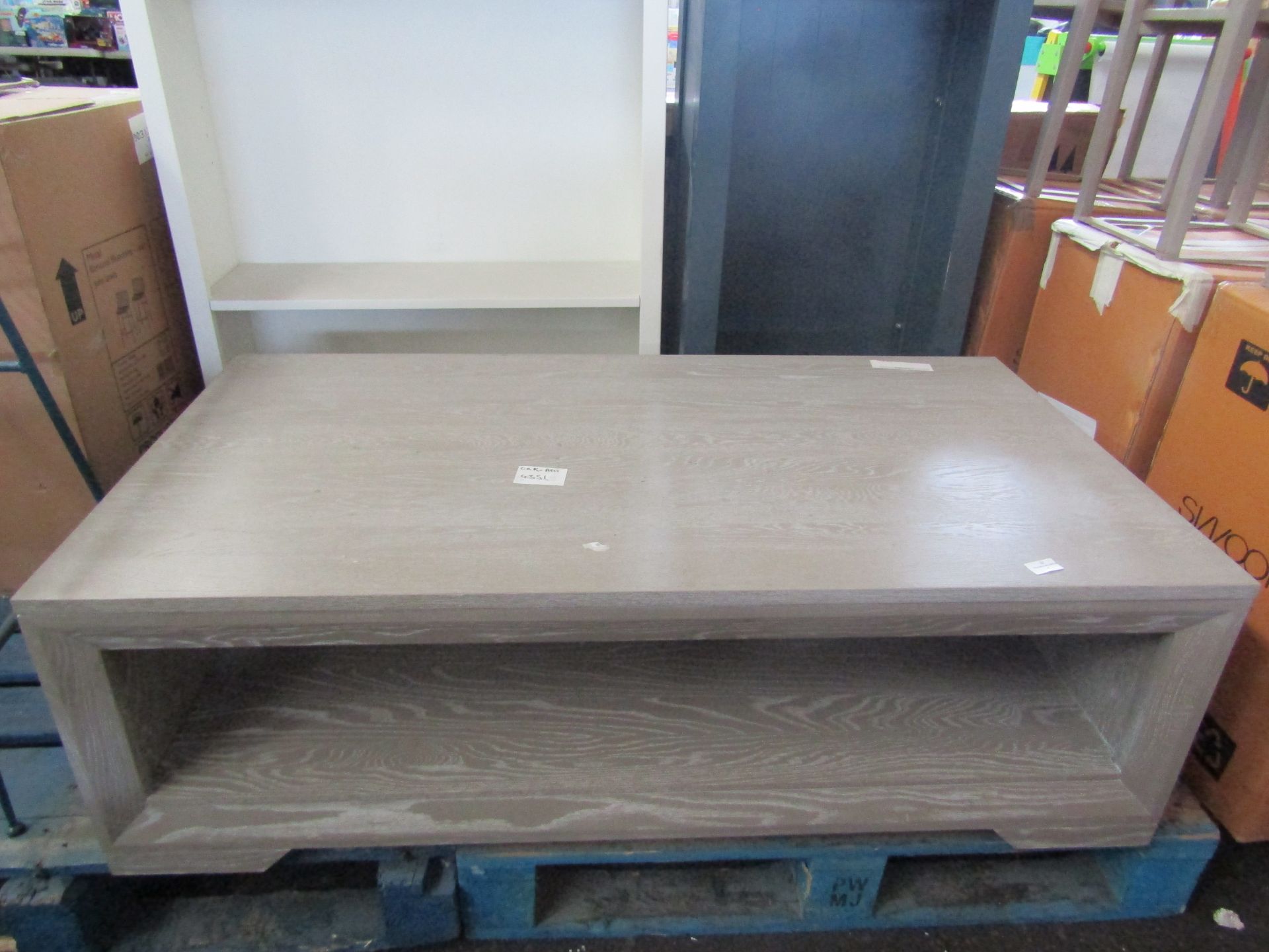 Oak Furnitureland Willow Light Grey Coffee Table Solid Oak RRP 279.99 SpecificationsWidth: