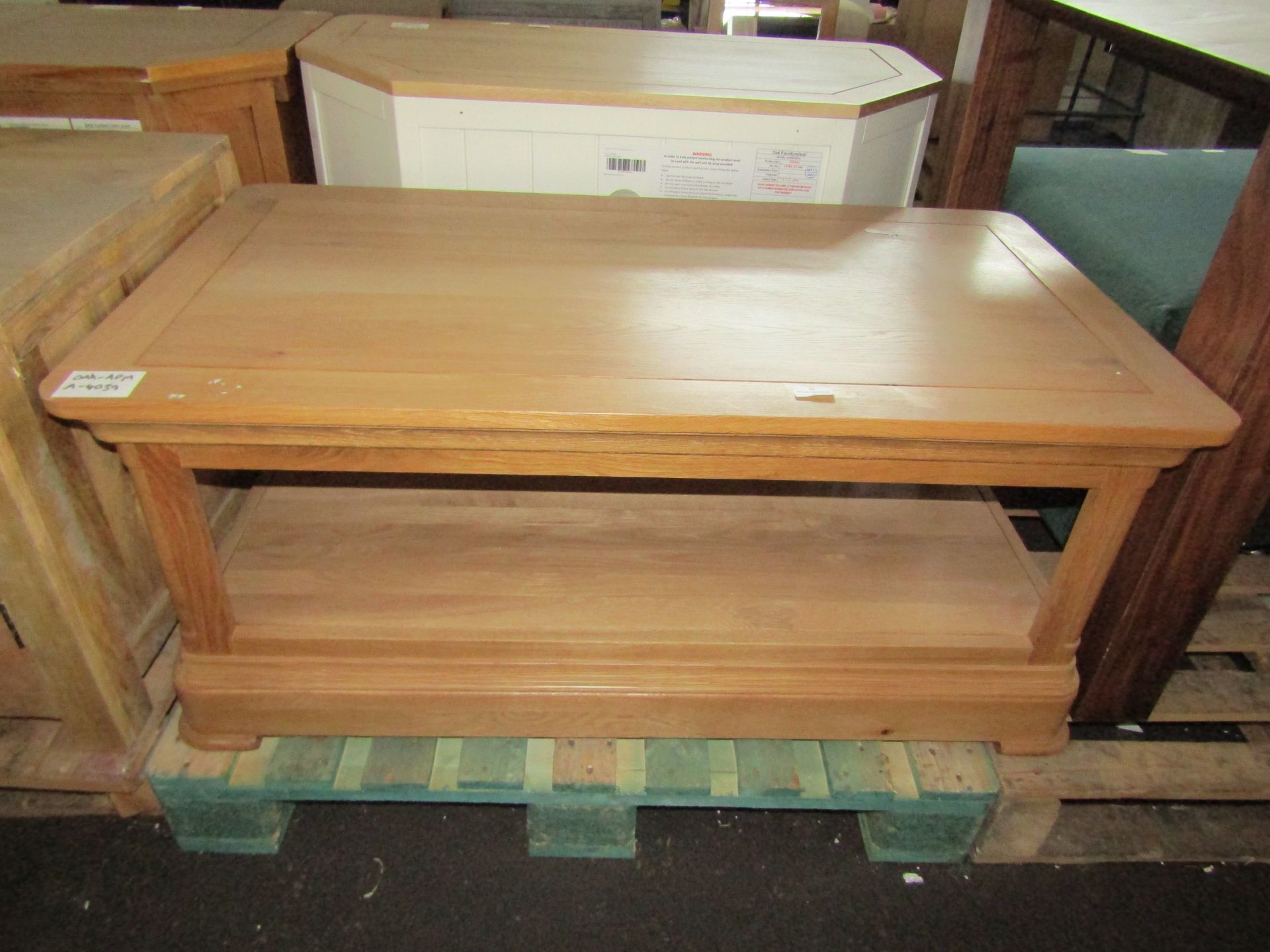 Oak Furnitureland Romsey Natural Solid Oak Coffee Table RRP 274.99 This item looks to be in good