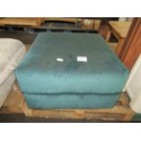 Heals Oswald Storage Footstool Velvet Forest Green RRP 899.00 A simple addition of storage to any