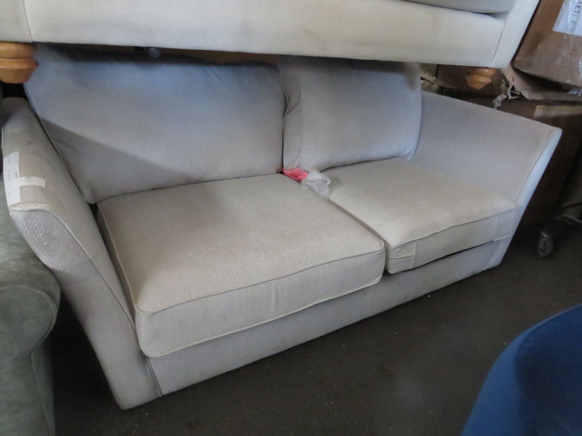 Oak Furnitureland Gainsborough 3 Seater Sofa in Minerva Silver with Slate Scatters RRP ?1149.99