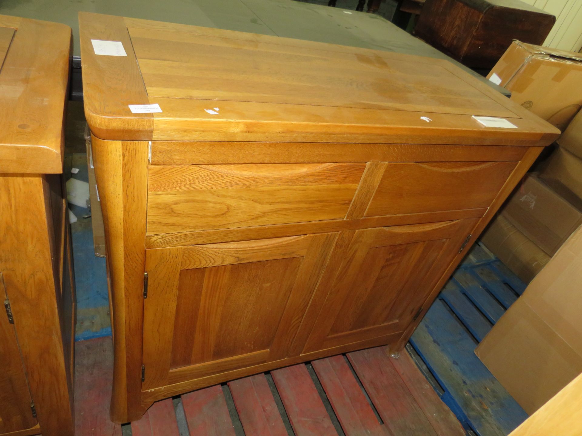 Oak Furnitureland Original Rustic Solid Oak Small Sideboard RRP 319.99 The Original Rustic Oak