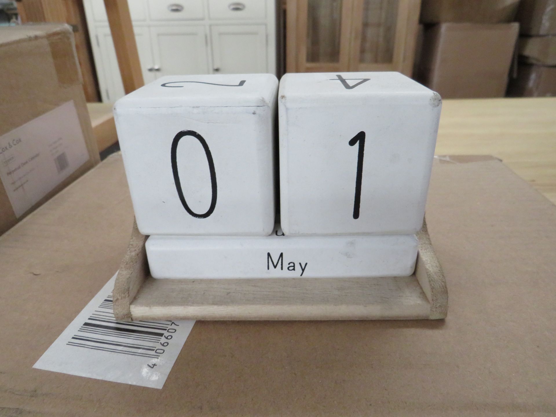 Cox & Cox Cement Perpetual Calendar RRP 50.00 Cement Perpetual Calendar from Cox & Cox SKU COX-AP-