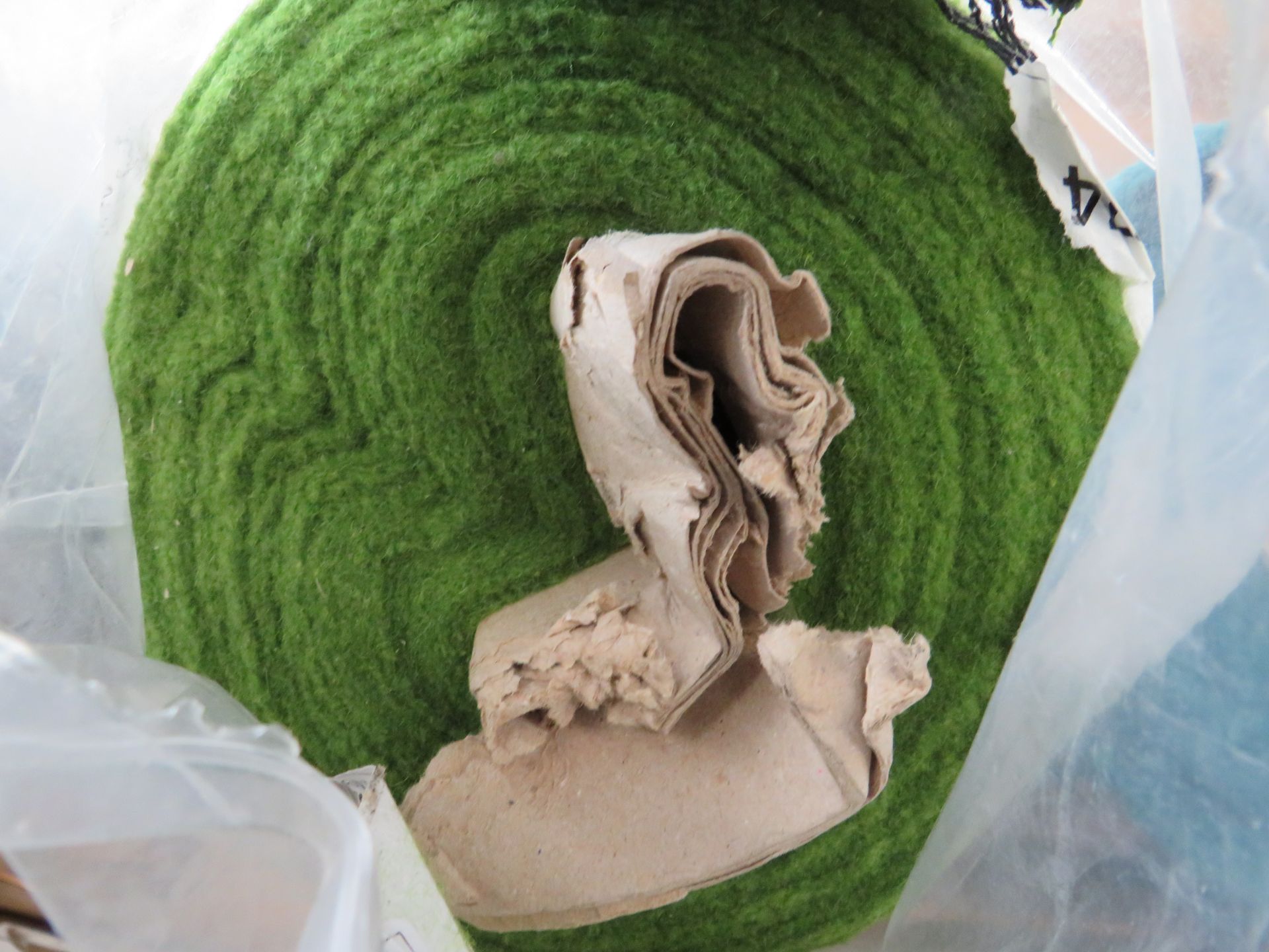 Roll of Mary Lamb Rosmarino green fabric, unknown length as sold in John Lewis