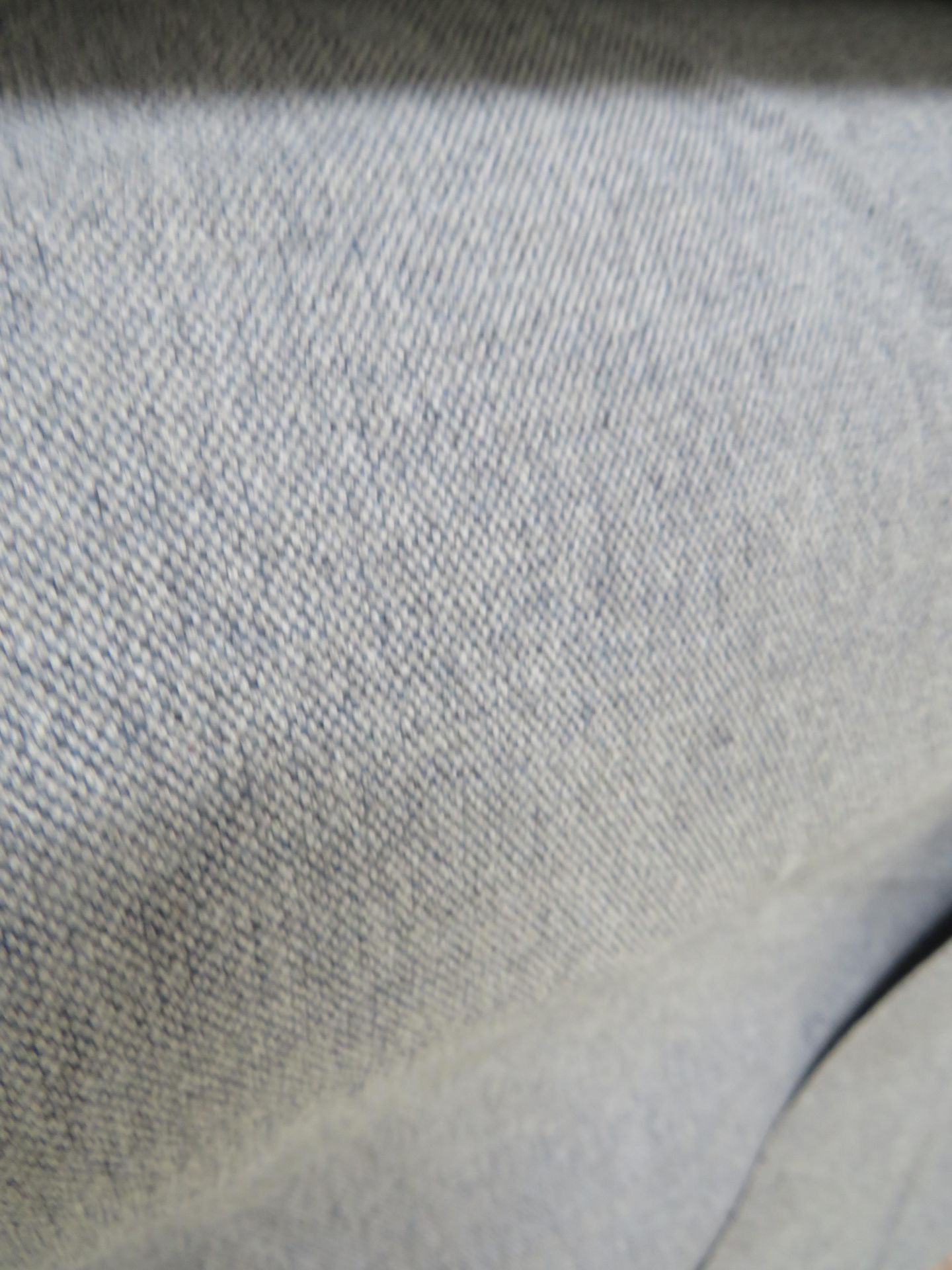 Roll of Mary Lamb slate grey denim style fabric, unknown length as sold in John Lewis - Image 2 of 2