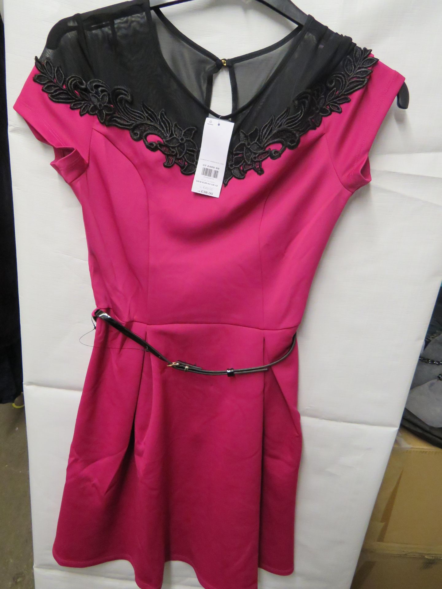 New Look Dress Pink/Black Size 12 new