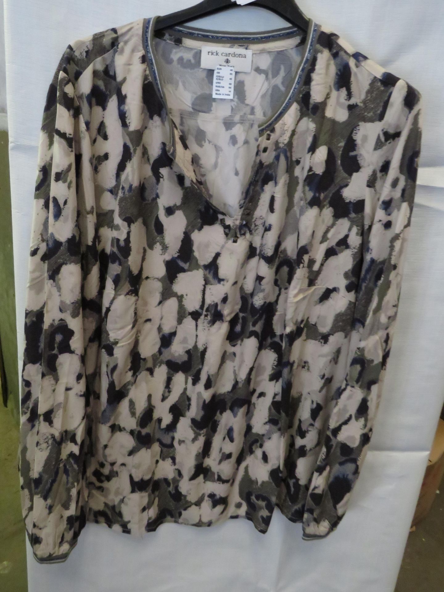 Rick Cardona Blouse Size 20 New