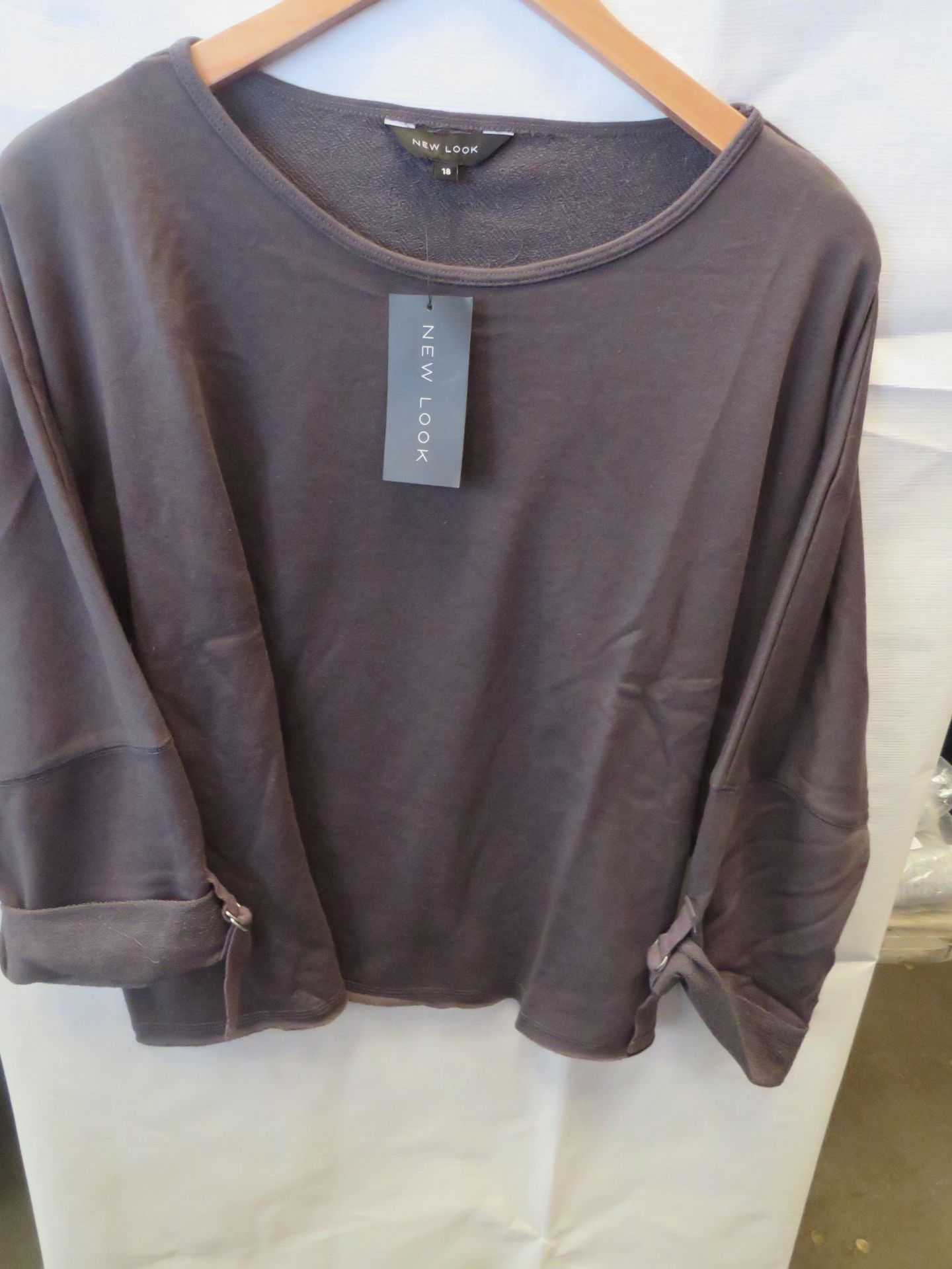 New Look Cropped Top Grey Size 18 New