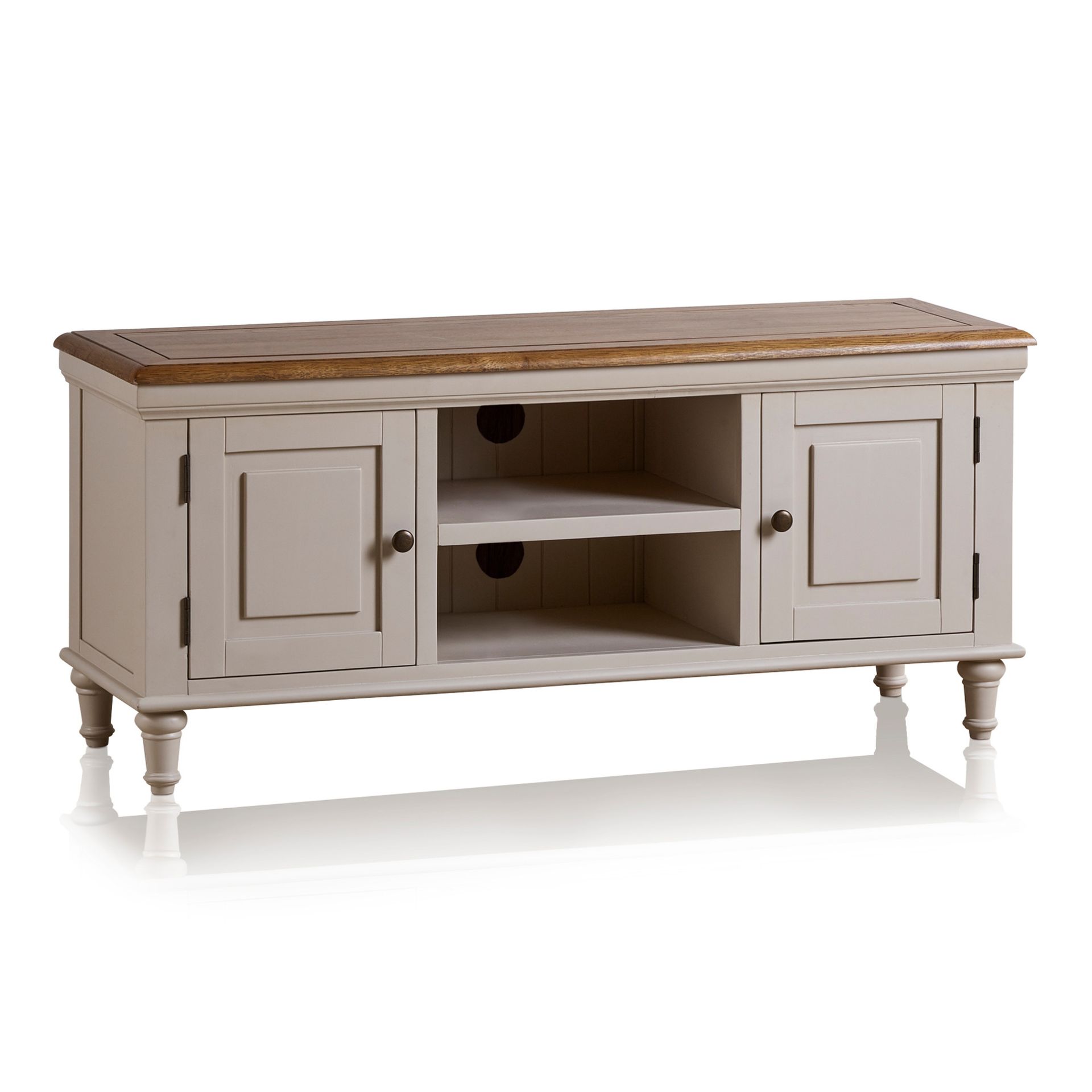 Oak Furnitureland Shay Rustic Oak And Painted Large Tv Cabinet RRP ¶œ349.99