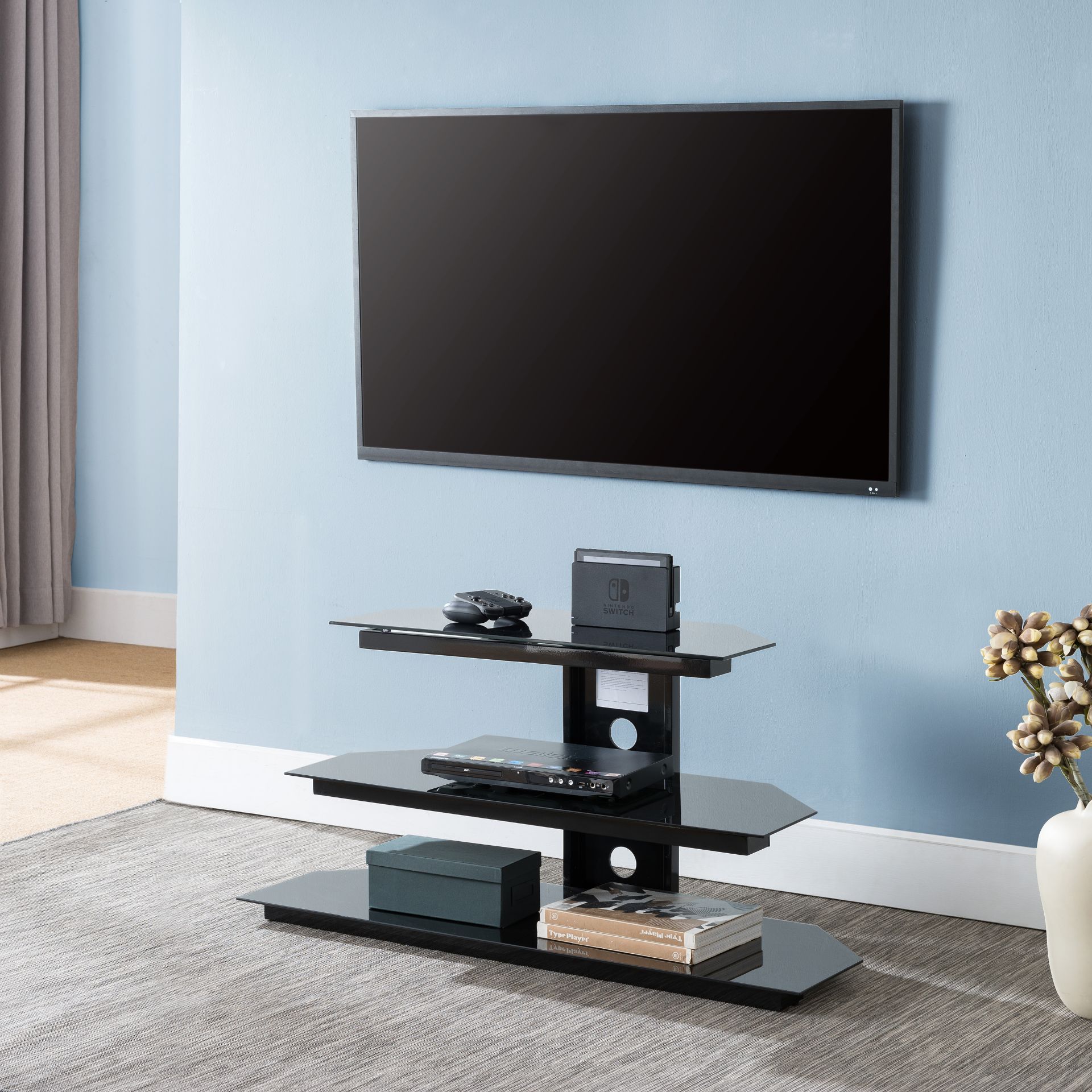 SEI Furniture Grady Tv/Media Stand - Black RRP ¶œ137.99