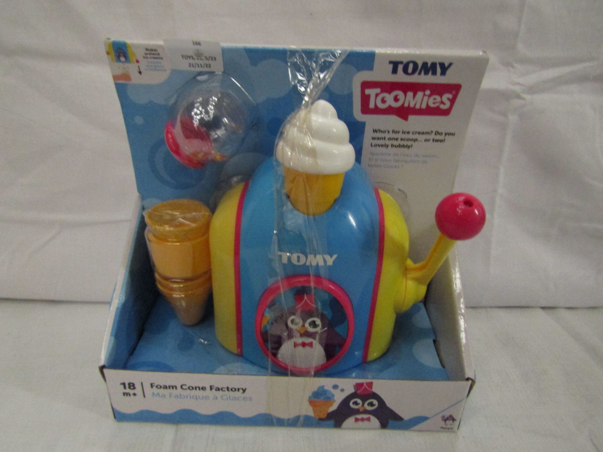 Tomy - Toomies Foam Cone Factory - Good Condition, Packaging Damaged.