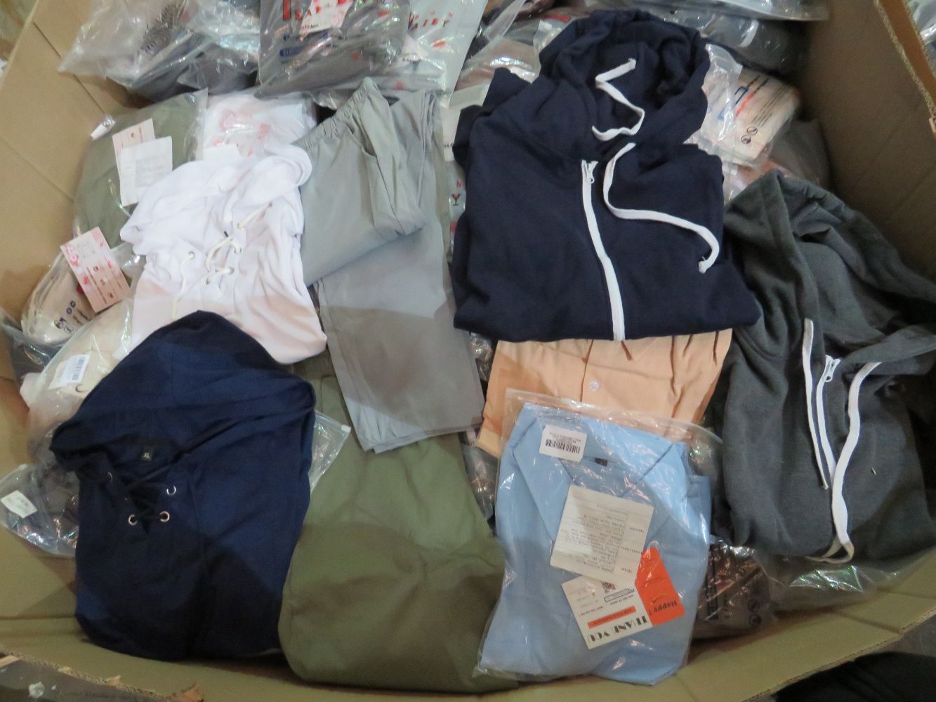 Pallets and boxes of Brand new Amazon clothing and shoes with low start prices