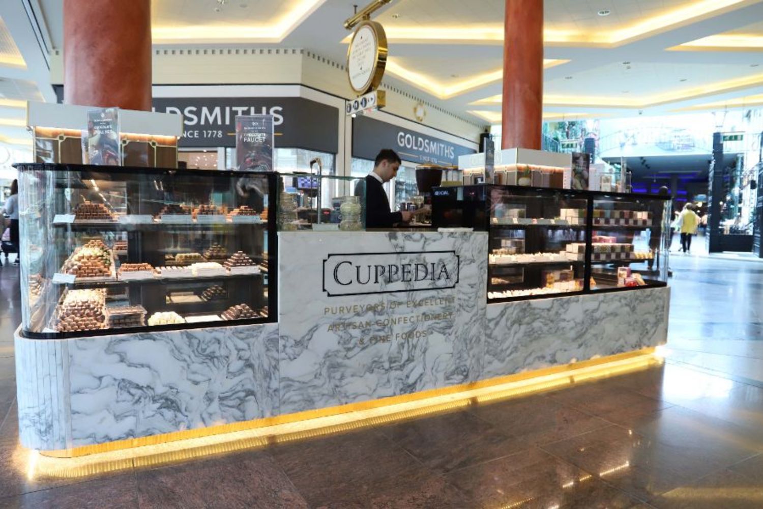 Commercial patisserie island stand, sold on behalf of a high end patisserie company who traded in the trafford centre