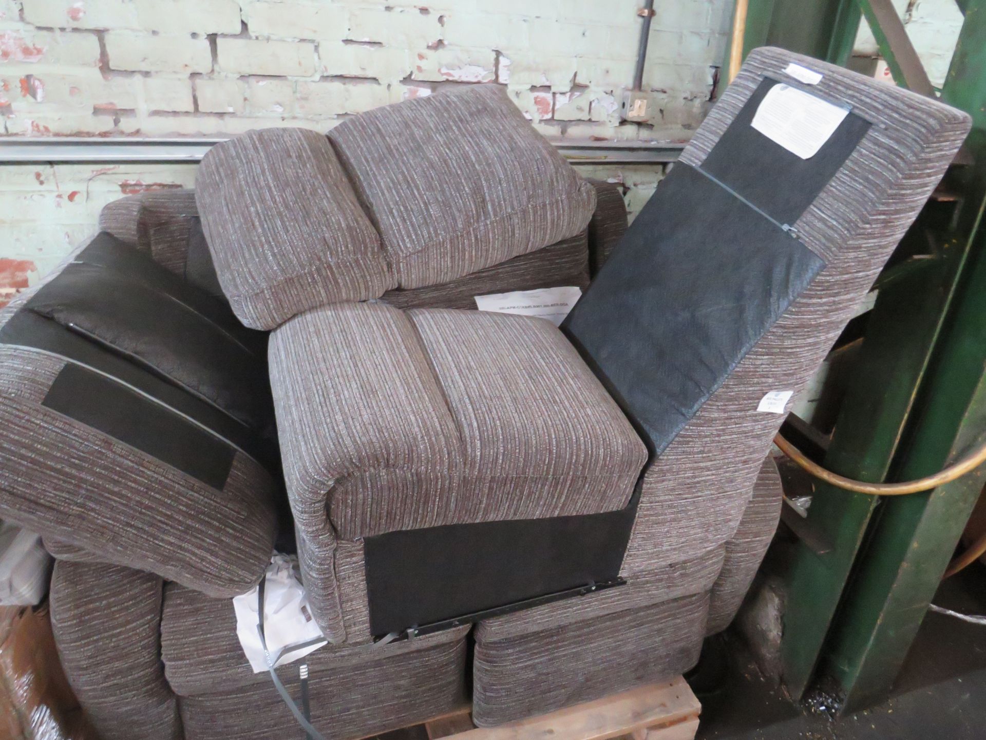 G Plan Kingsbury 3 Seat Sofa Double Electric Recline  Victoria Slate Fabric RRP £4229.00Kingsbury