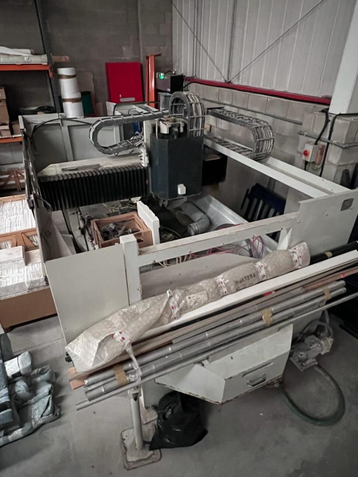 Intermac Compact Stone CNC Machine serial no. 90775 with a Broomwade Refrigerated Dryer, - Image 4 of 10