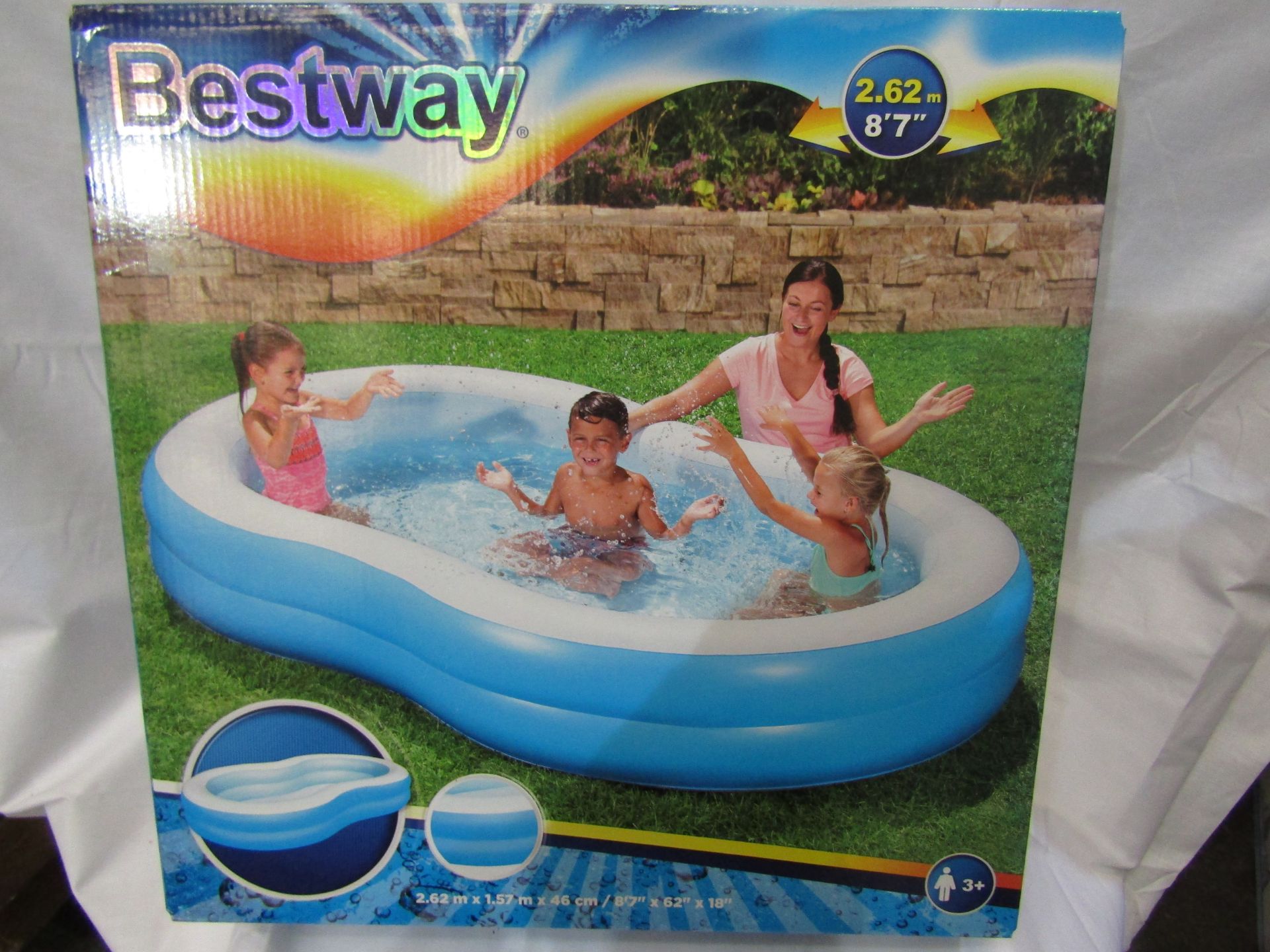 Bestway Pool 2.62M X 1.57 M X 46 CM Unchecked & Boxed