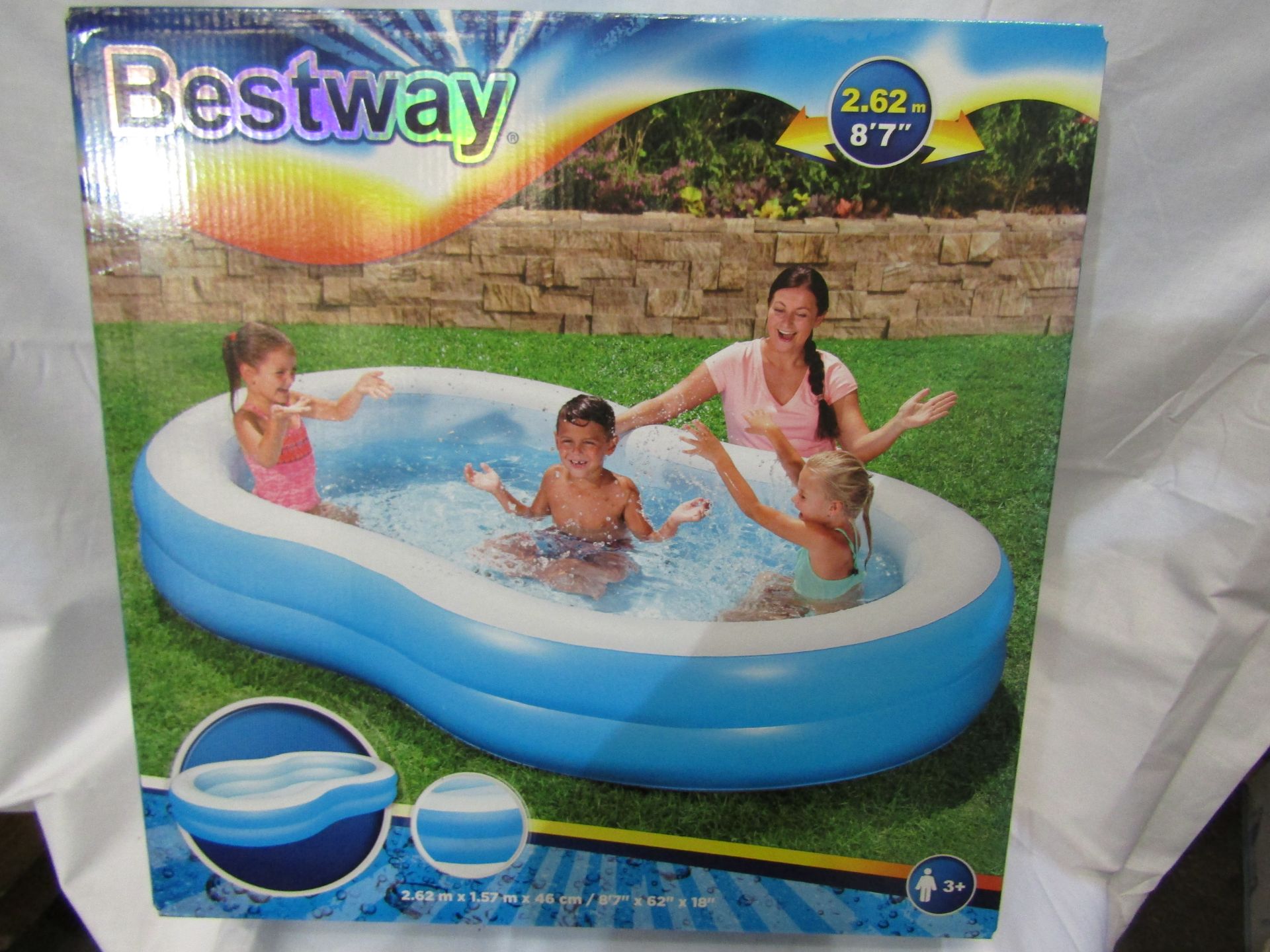 Bestway Pool 2.62M X 1.57 M X 46 CM Unchecked & Boxed