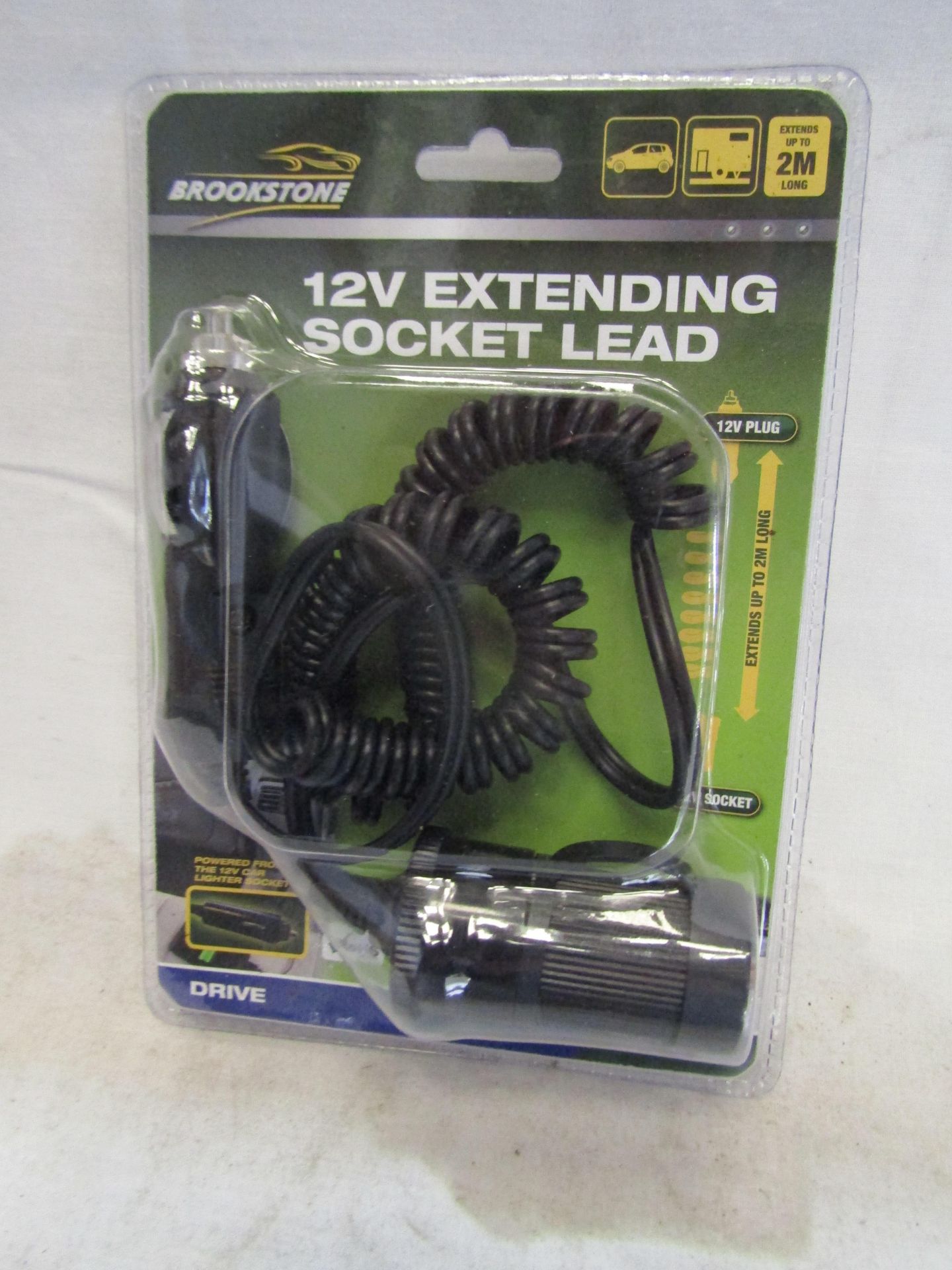 6 X 12V Extending Socket Leads new & Packaged