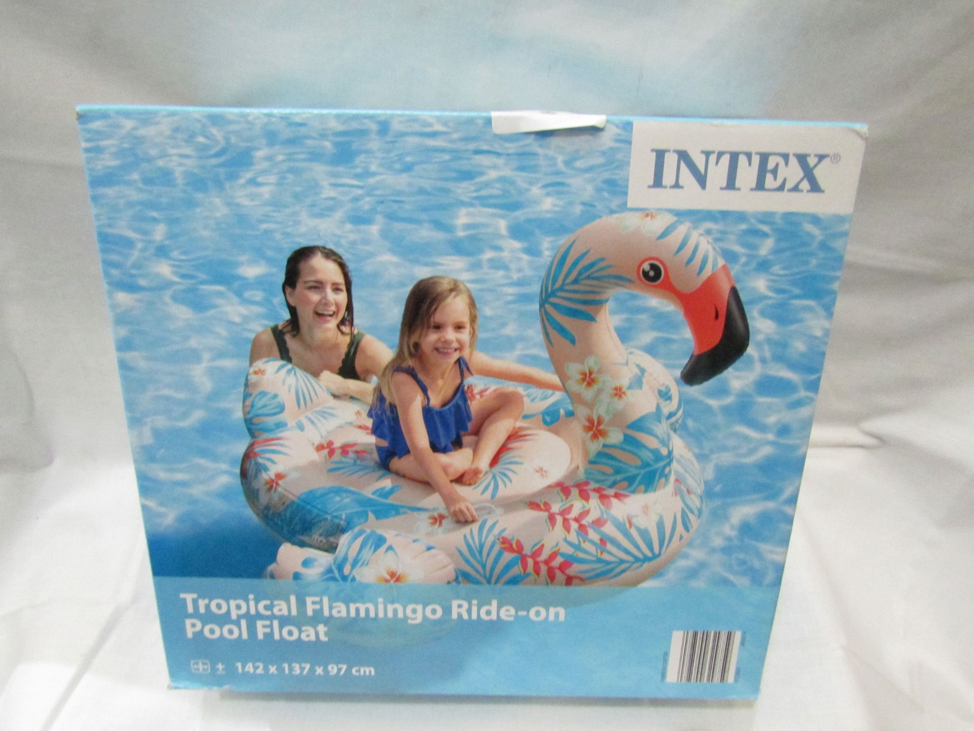 Intex Tropical Flamingo Ride-On Pool Float 142 X 137 X97 CM Unchecked & Boxed
