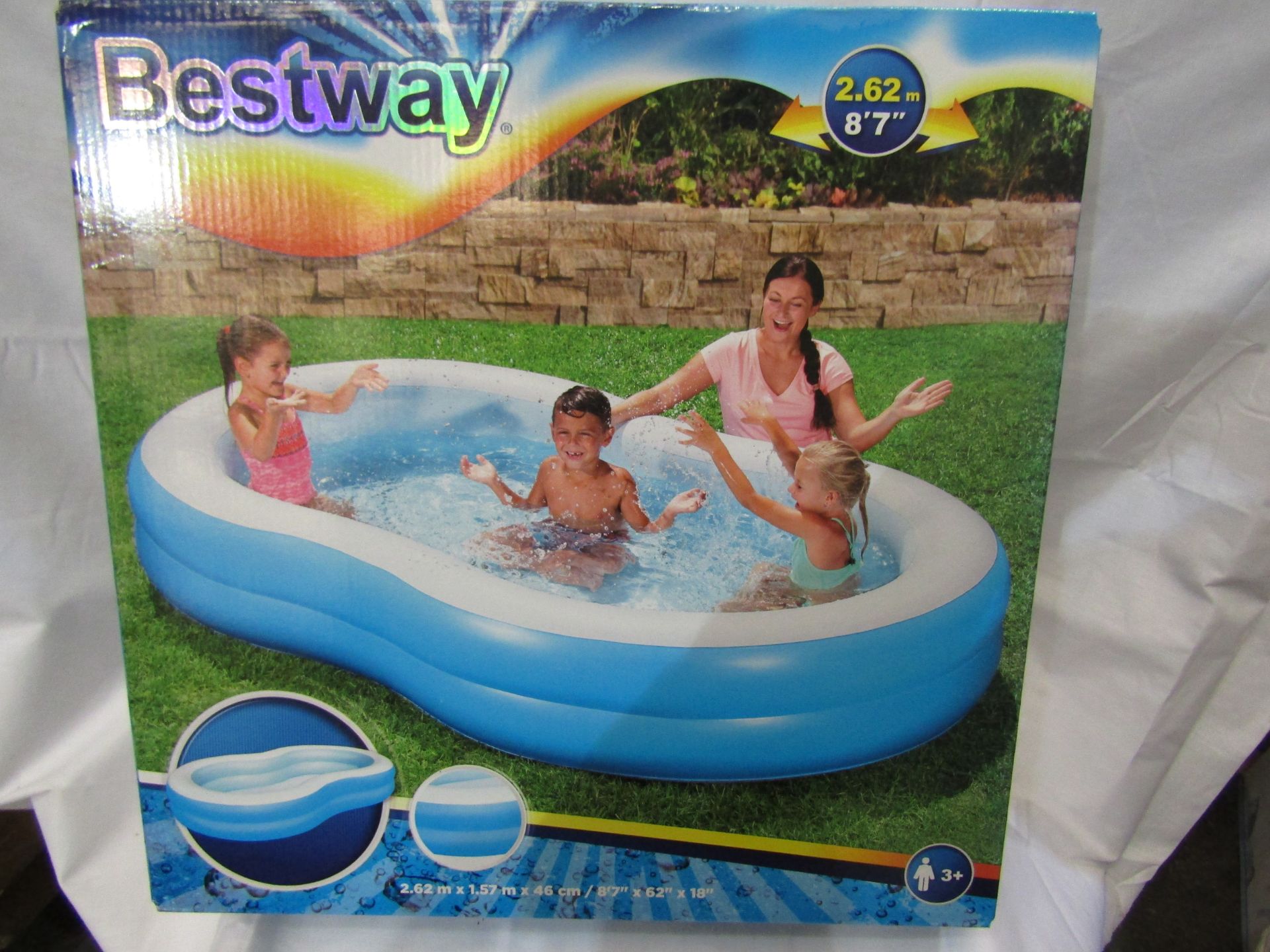 Bestway Pool 2.62M X 1.57 M X 46 CM Unchecked & Boxed