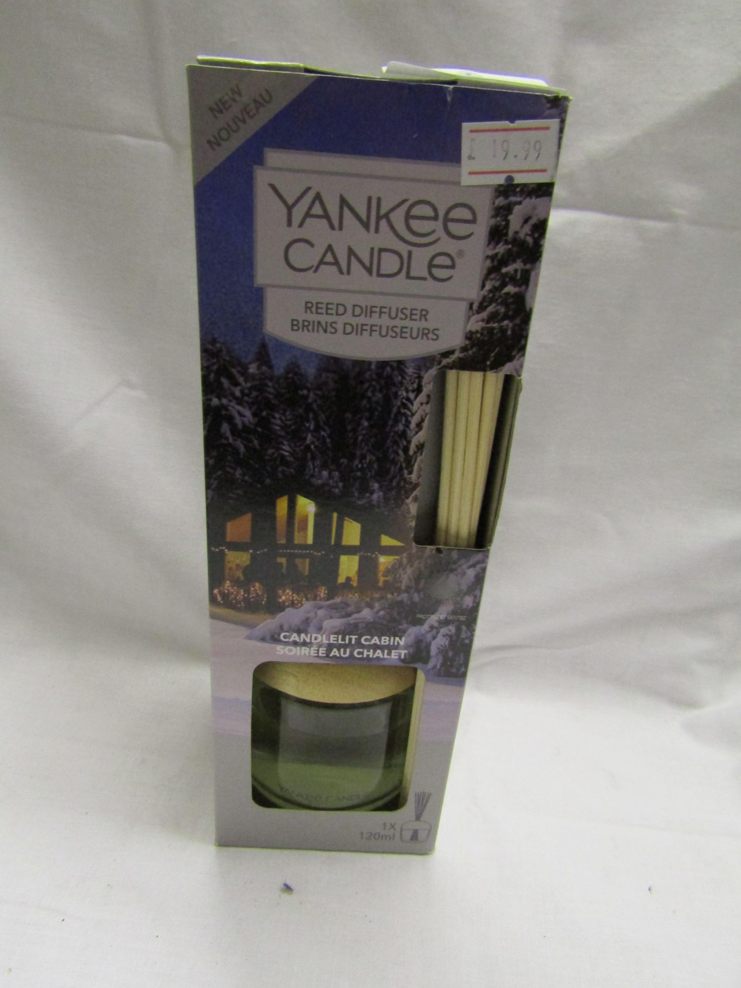 Yankee candle Diffuser 120MLS ( Candlelit Cabin) new & Boxed