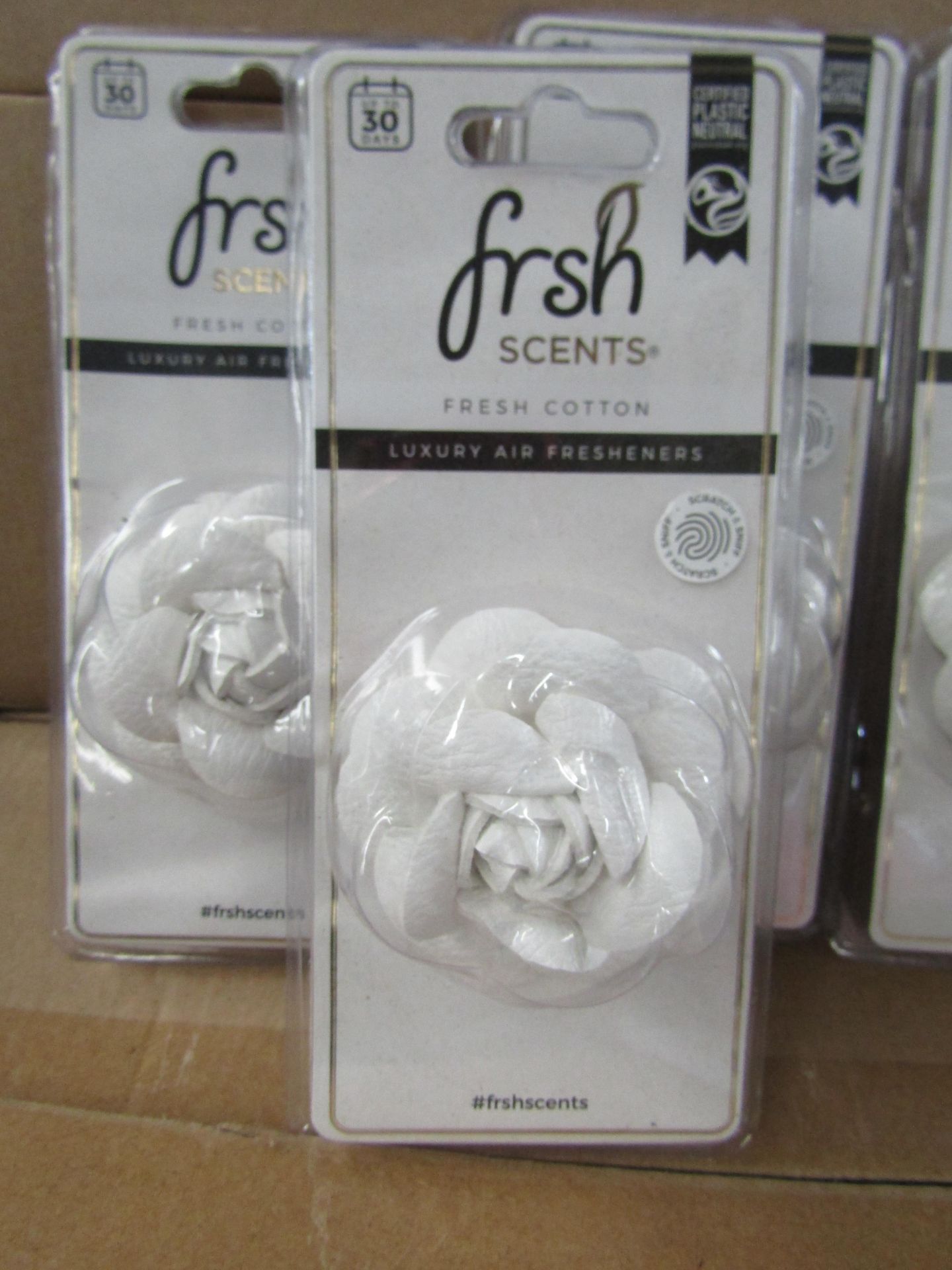 8x Fresh - Fresh Cotton Rose Air Fresheners - New & Packaged.