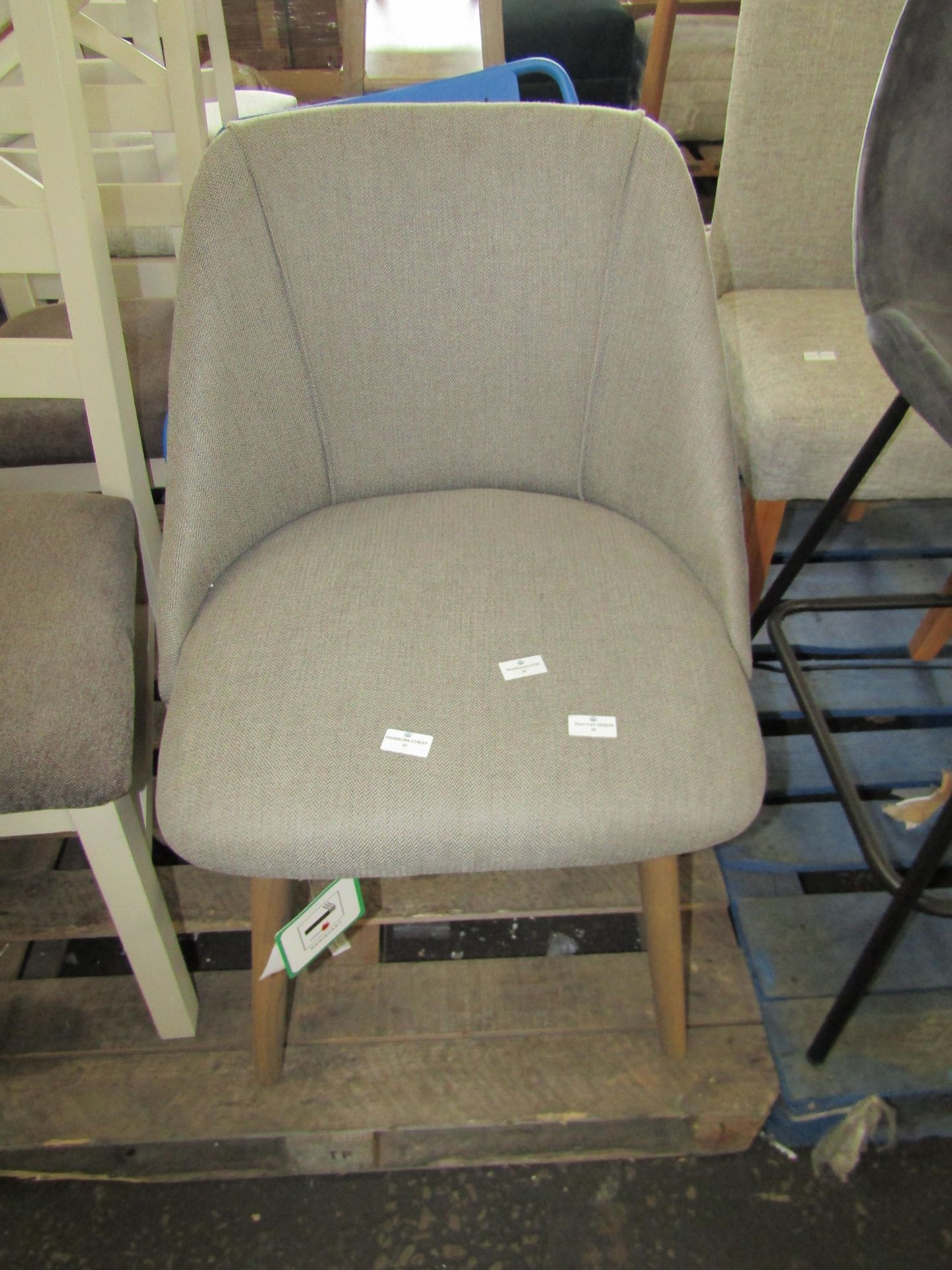 Gallery Direct Elliot Dining Chair Slate Grey 570x610x840mm RRP Â£312 - Image 2 of 2