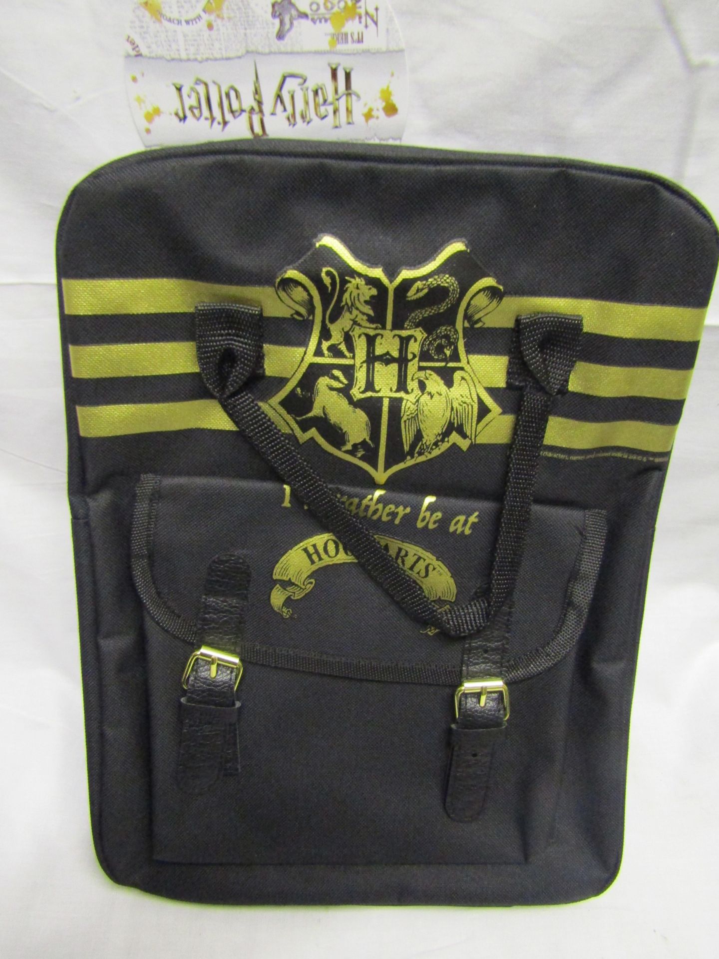 1 X Harry Potter Hogwarts Back Pack Black New & Packaged