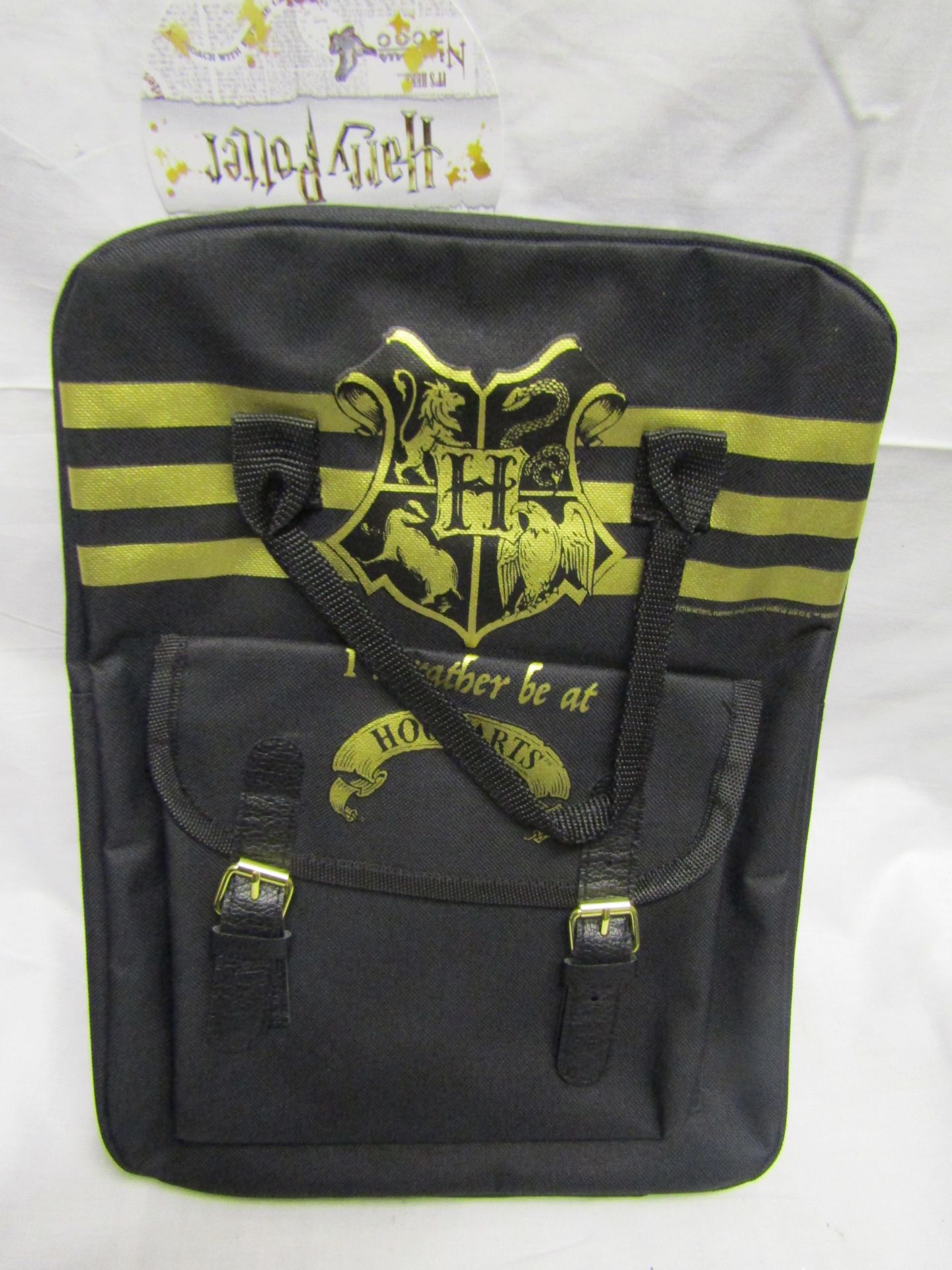 1 X Harry Potter Hogwarts Back Pack Black New & Packaged