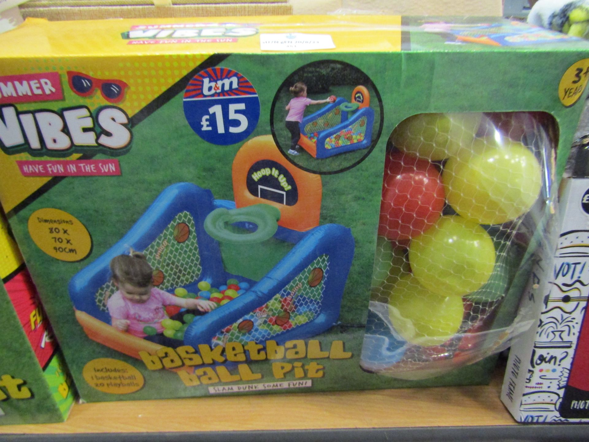 Basketball ball Pit 80 X 70 X 90CM Unchecked & Boxed