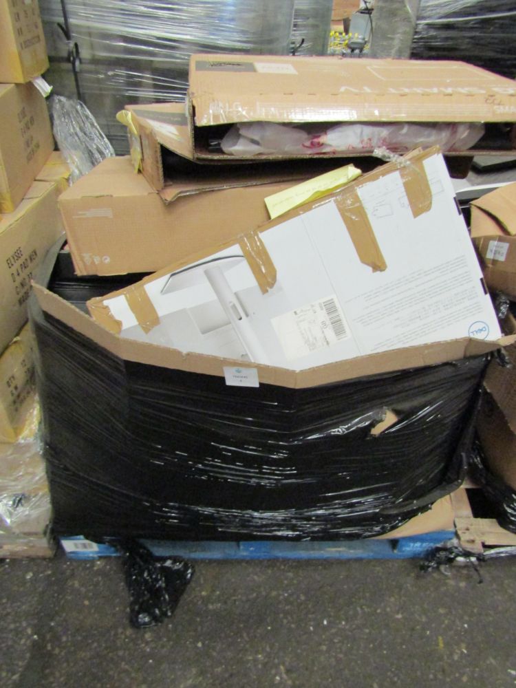 Traders Auction with pallets of New Clothing, Faulty TV's, damaged packaging toys and more