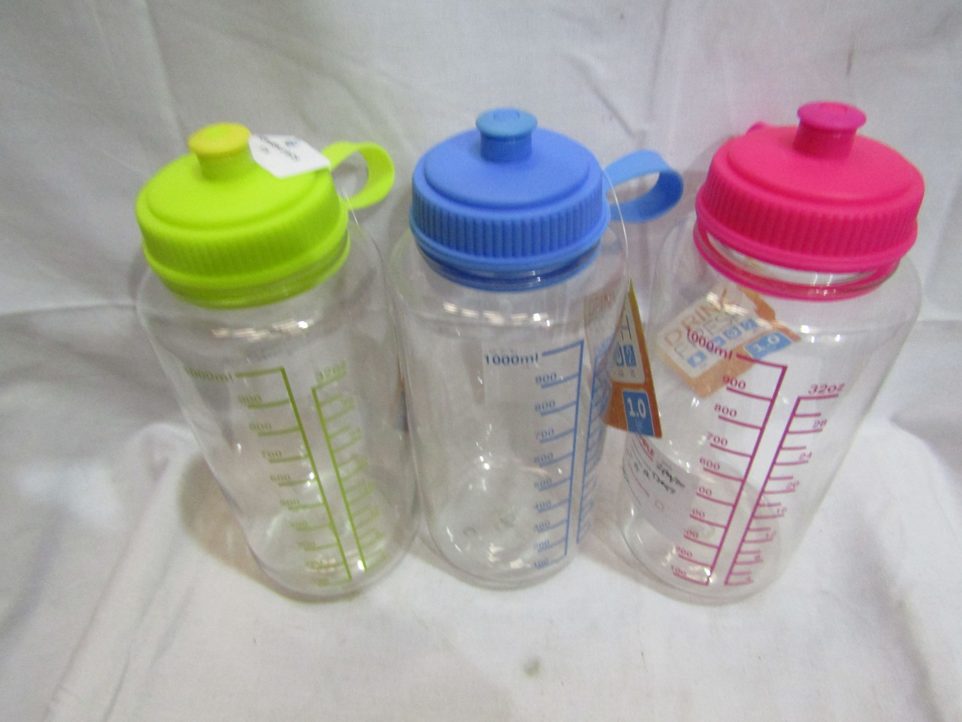 3 X 1 Litre Drinks Bottles New