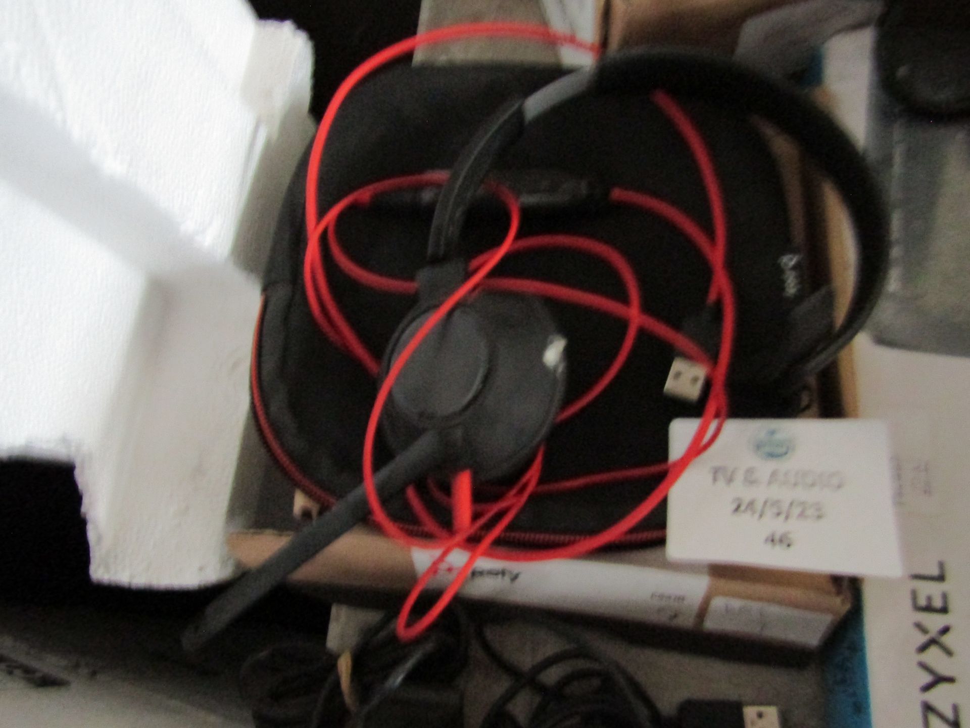 Poly Blackwire c5210 mono headset, tested and working for sound and mic