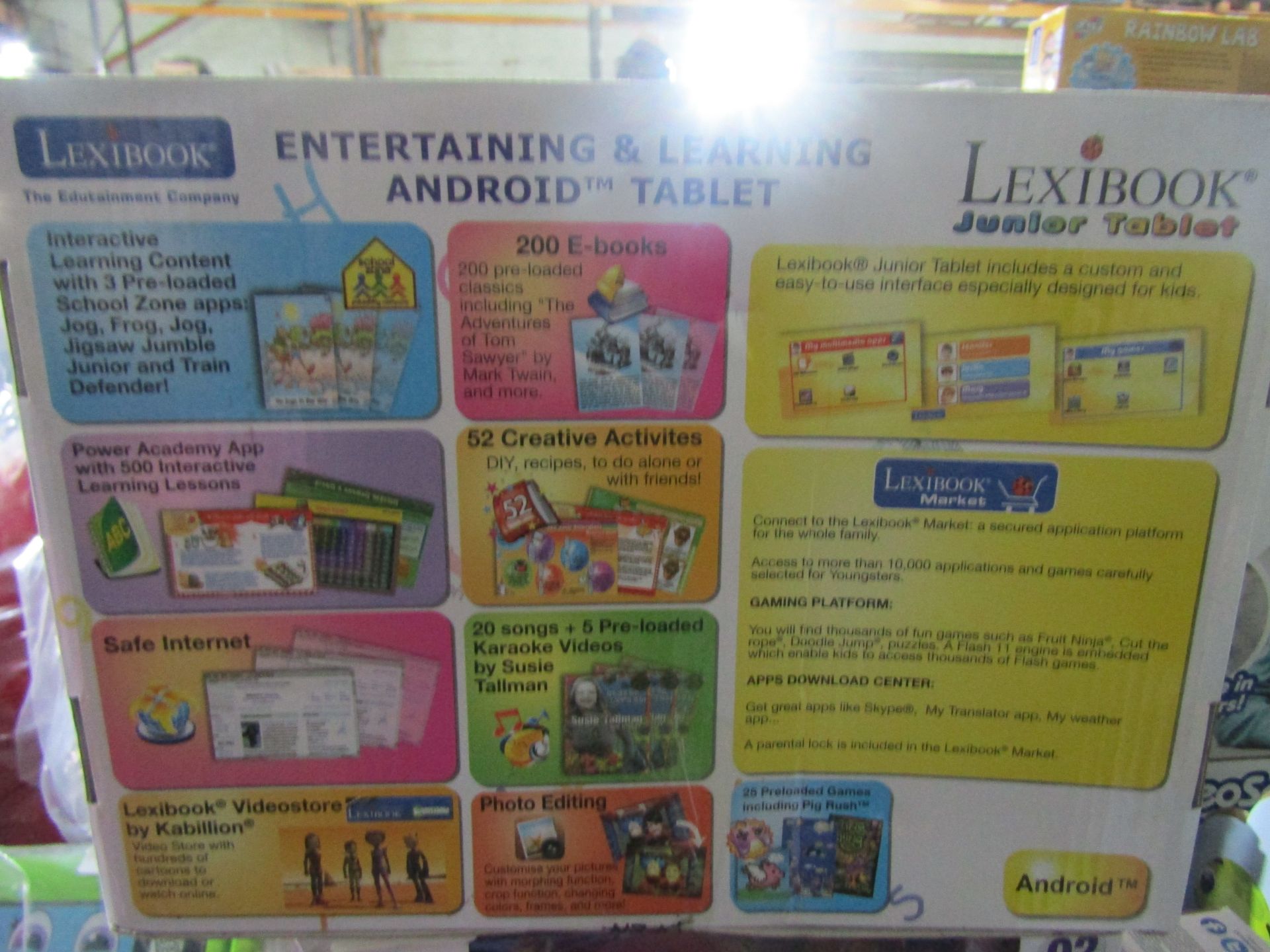 Lexibook - Entertaining & Learning Android Tablet - Unchecked & Boxed.