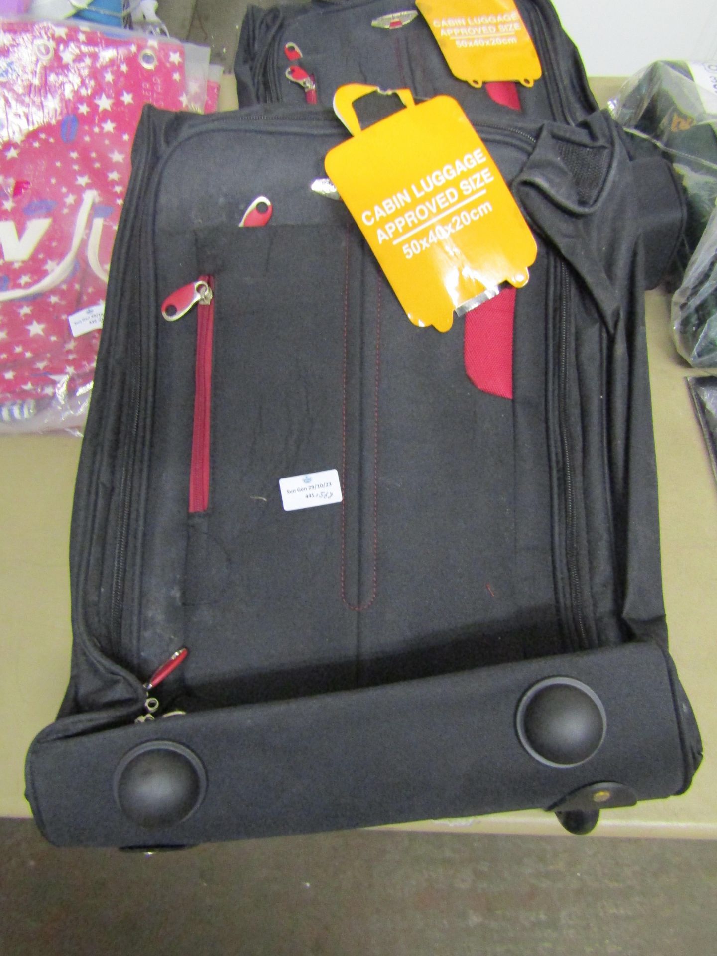 Borderline boarding bag - Cabin luggage approved size, 50 x 40 x 20cm - Slightly dirty in places but