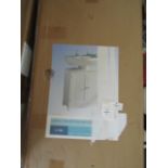 Asab - Under Sink White Bathroom Cabinet ( W60XD30XH60cm ) - Unchecked & Boxed.