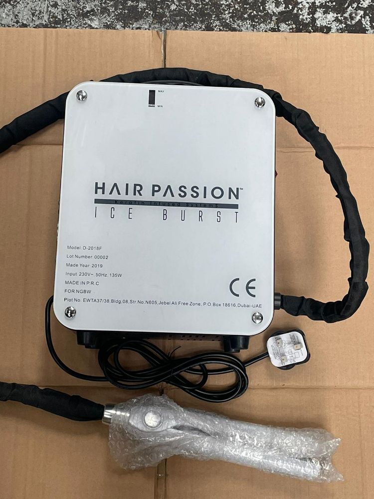 Reduced Buyers Premium, off site sale of 70x Hair passion Ice burst machines RRP £799 each, just a low 4800 start, collection by appointment