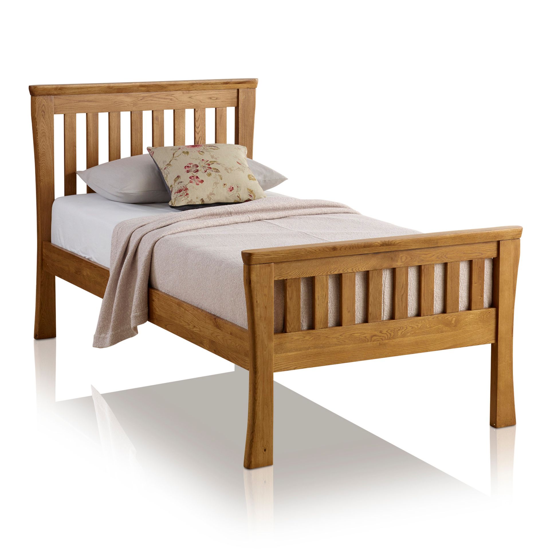 Oak Furnitureland Orrick Rustic Solid Oak Single Bed RRP 284.76 - Image 2 of 2