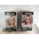 2 X Jerome Russell Hair Dye Semi- Permanent Mid-Grey Boxed