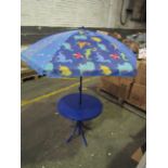 Kids Patio Table & Parasol Good Condition